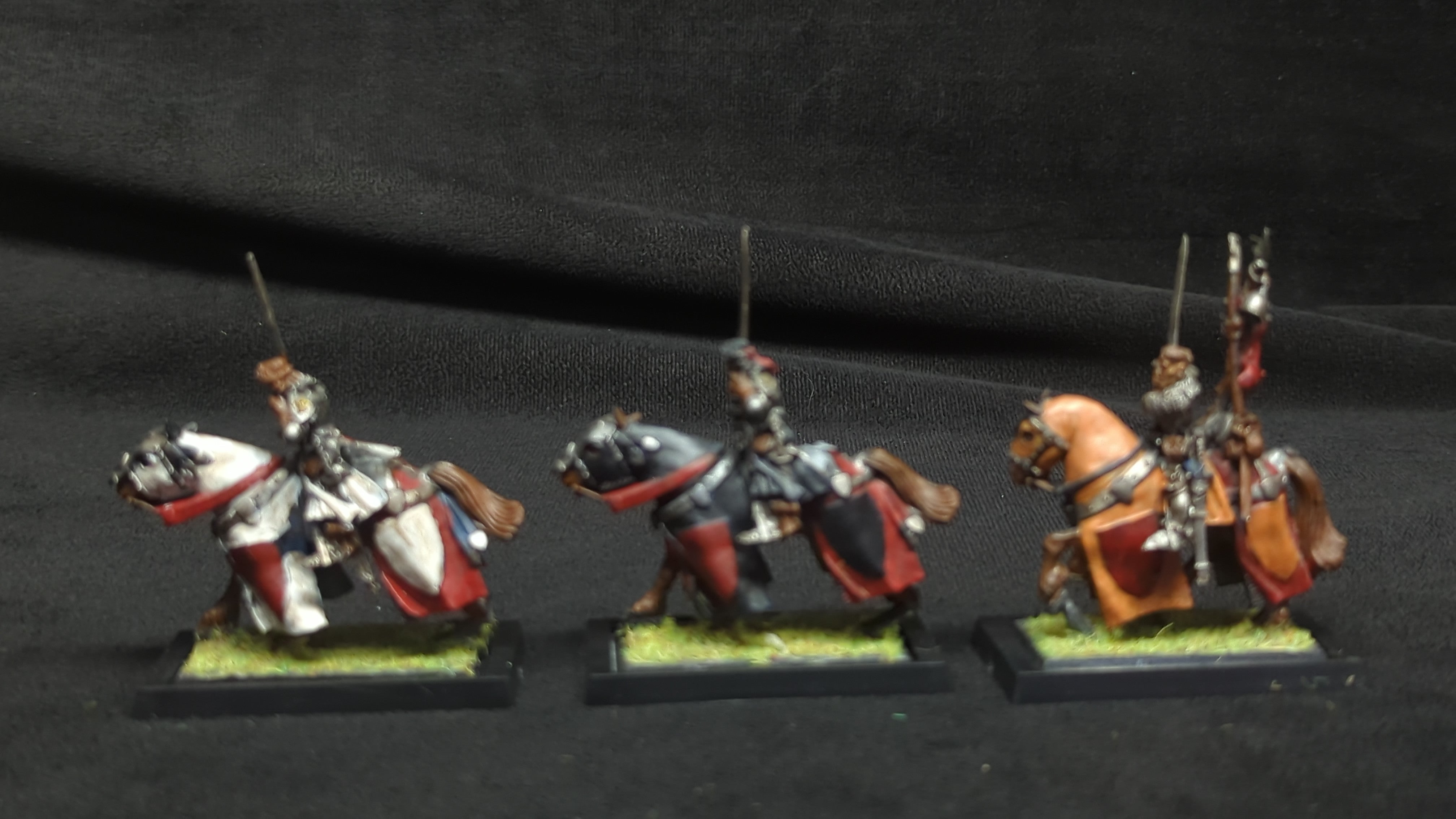 The Old World The Old World Kingdom of Bretonnia Questing Knight x3 Painted