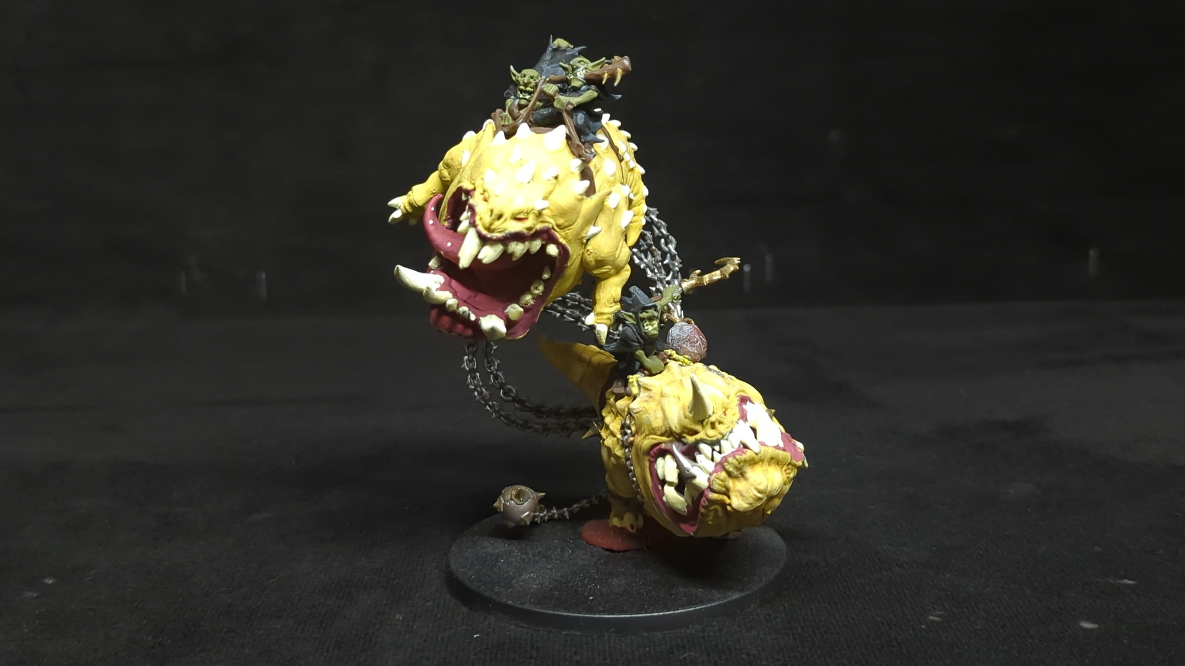 Age of Sigmar Gloomspite Gitz Loonboss on Mangler Squigs x1