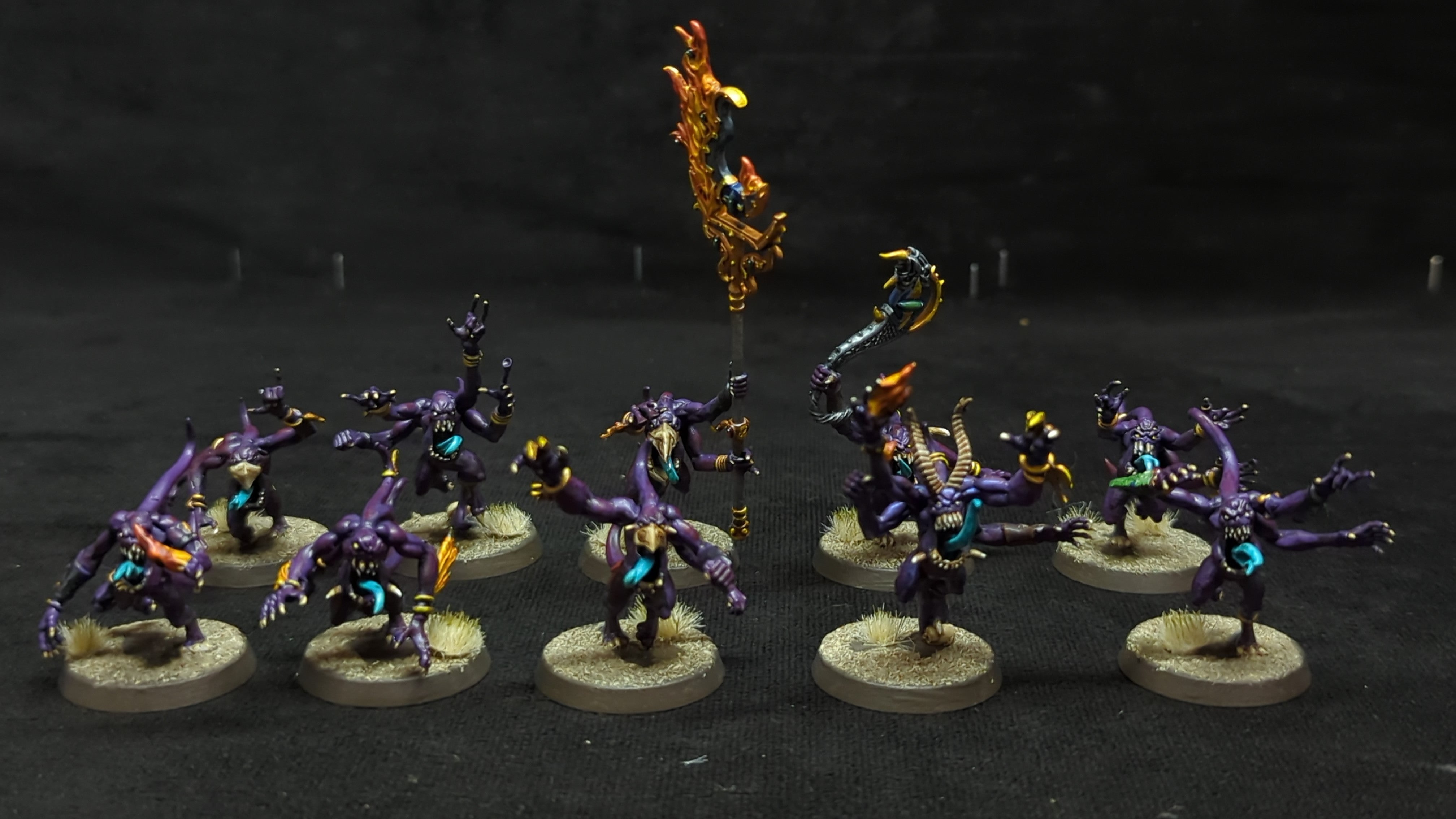 Warhammer 40k Daemons of Tzeentch Pink Horrors of Tzeentch x10 Painted