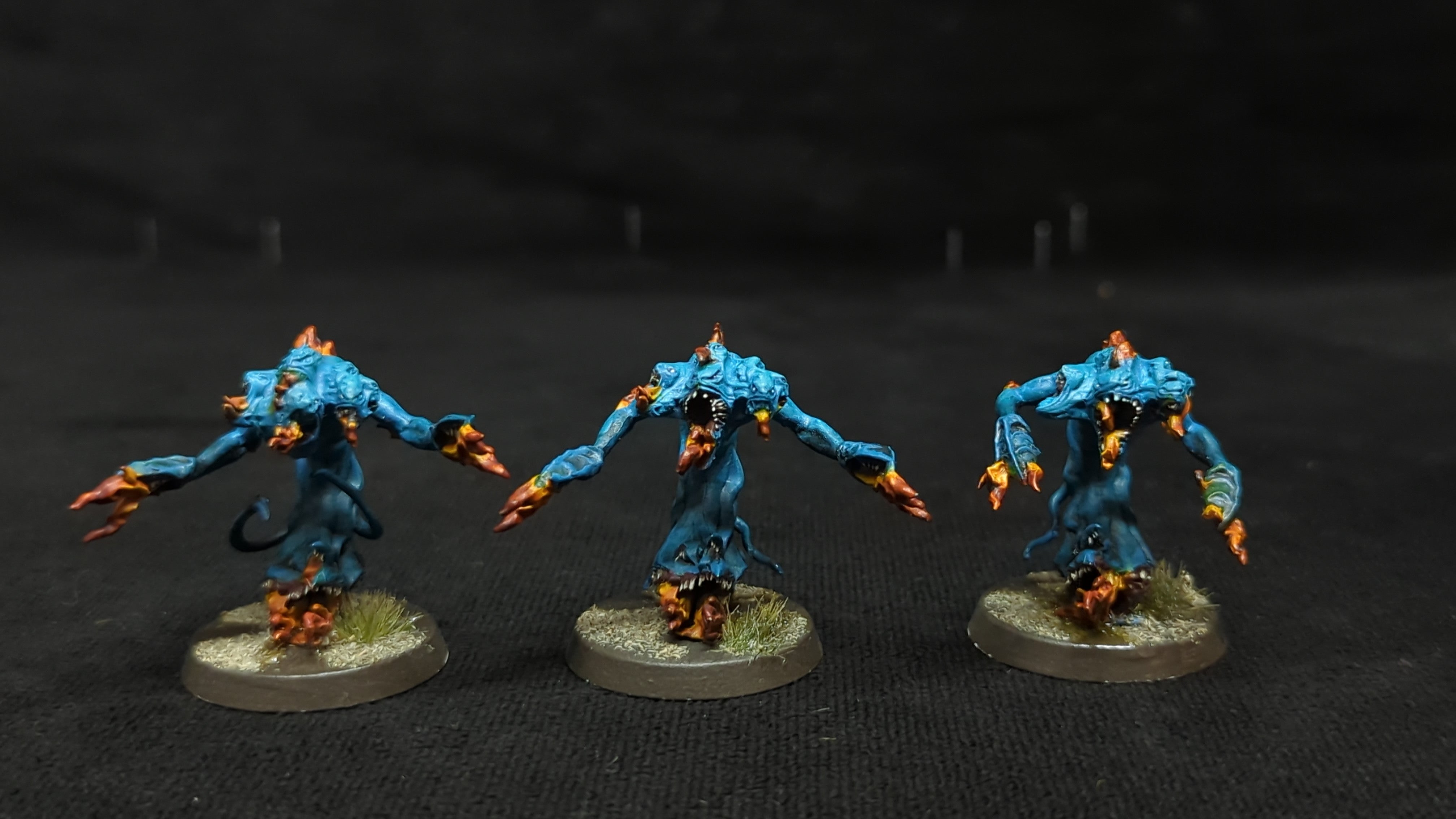 Warhammer Flamers of Tzeentch x3 Painted