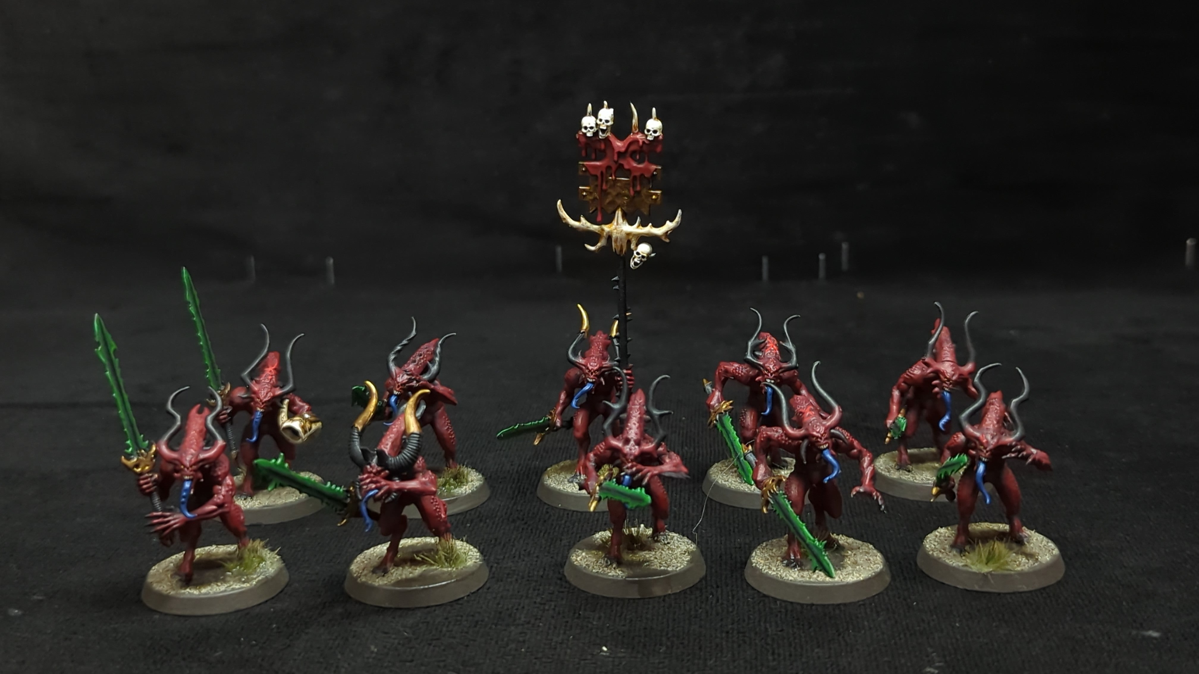 Age of Sigmar Daemons of Khorne Bloodletters x10 Painted