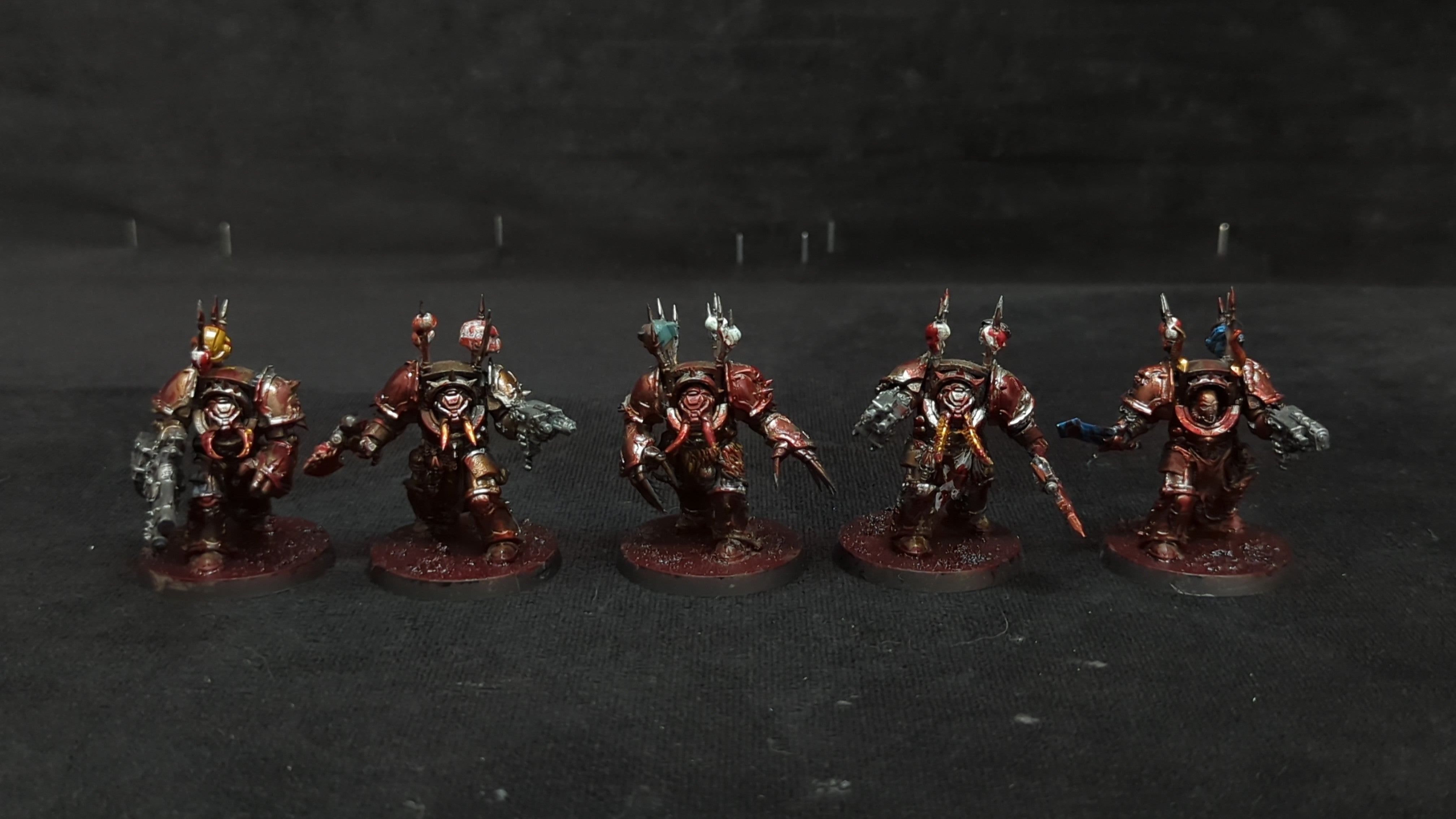 Warhammer 40k Chaos Space Marines Terminators x5