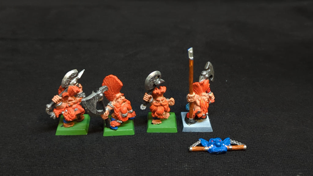 The Old World Dwarfen Mountain Holds : Dwarf Slayers Command x4