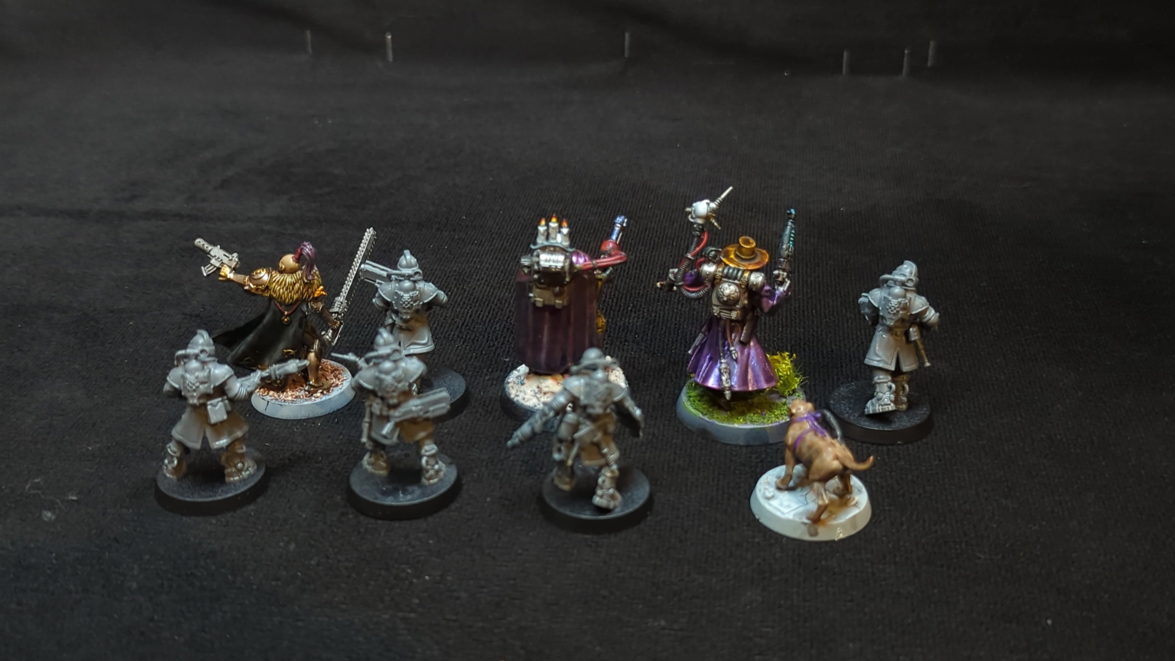 Warhammer 40k Rogue Trader Entourage and Voidsmen-at-Arms x9