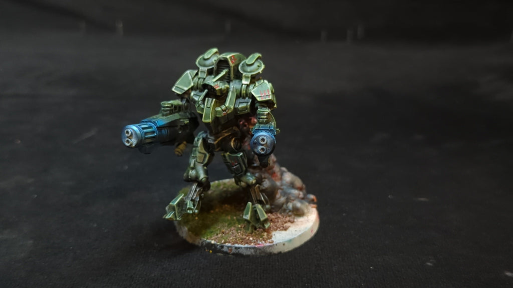 Warhammer 40k T'au XV9 Battlesuit x1 OOP Painted