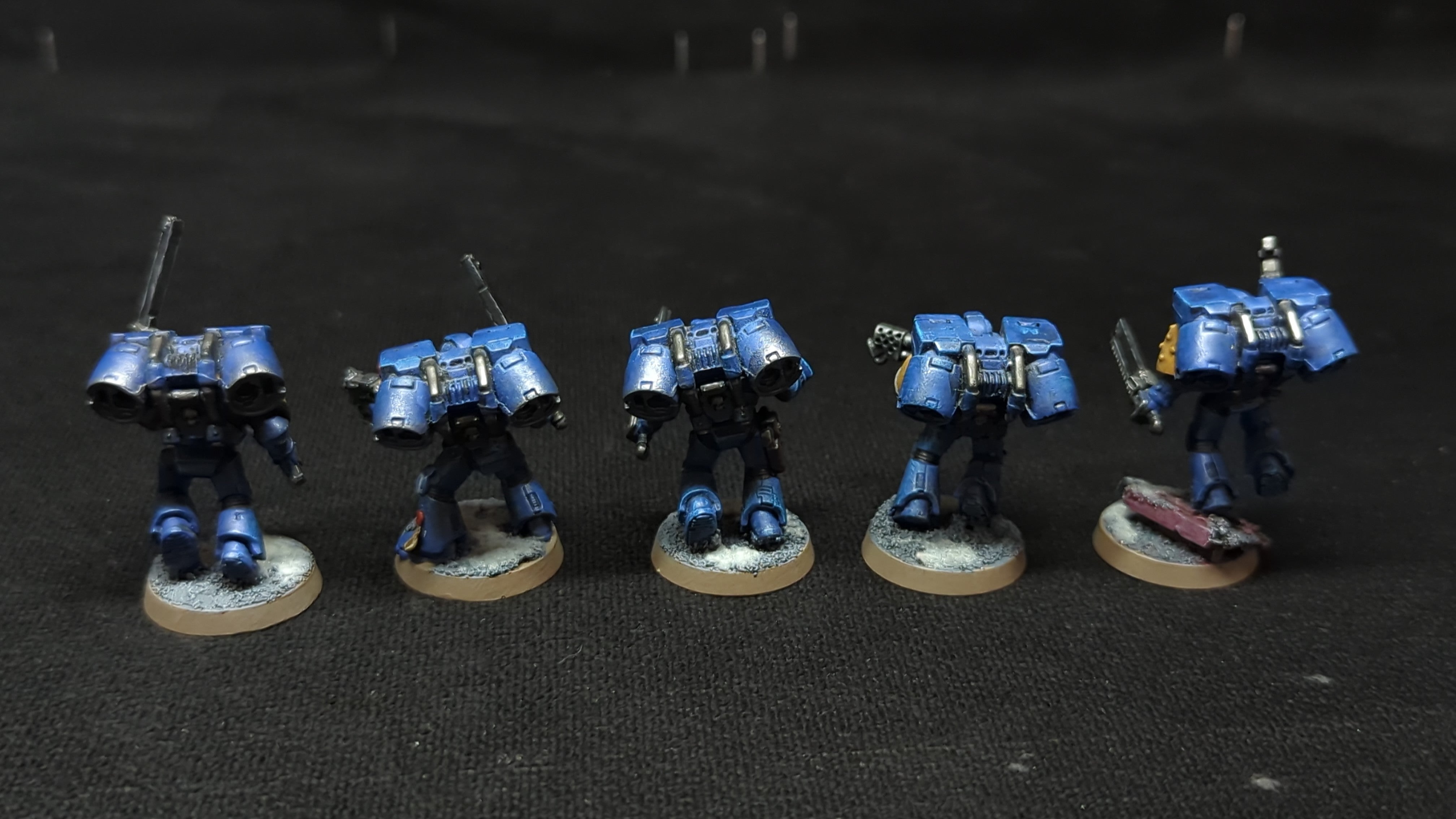 Warhammer 40k Space Marine Assault Squad x5 Painted