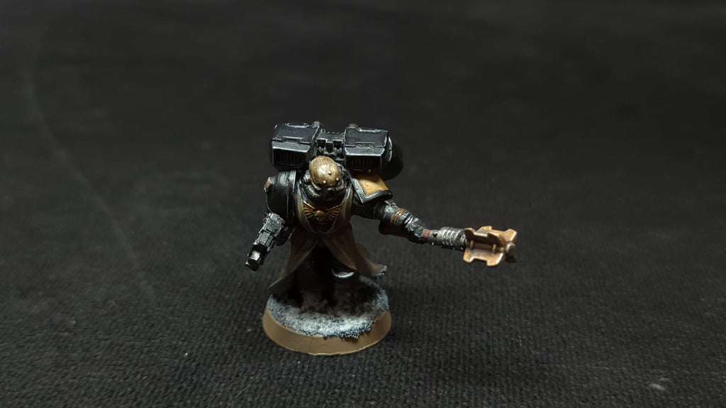 Warhammer 40k Space Marines Chaplain with Jump Pack x1 Painted