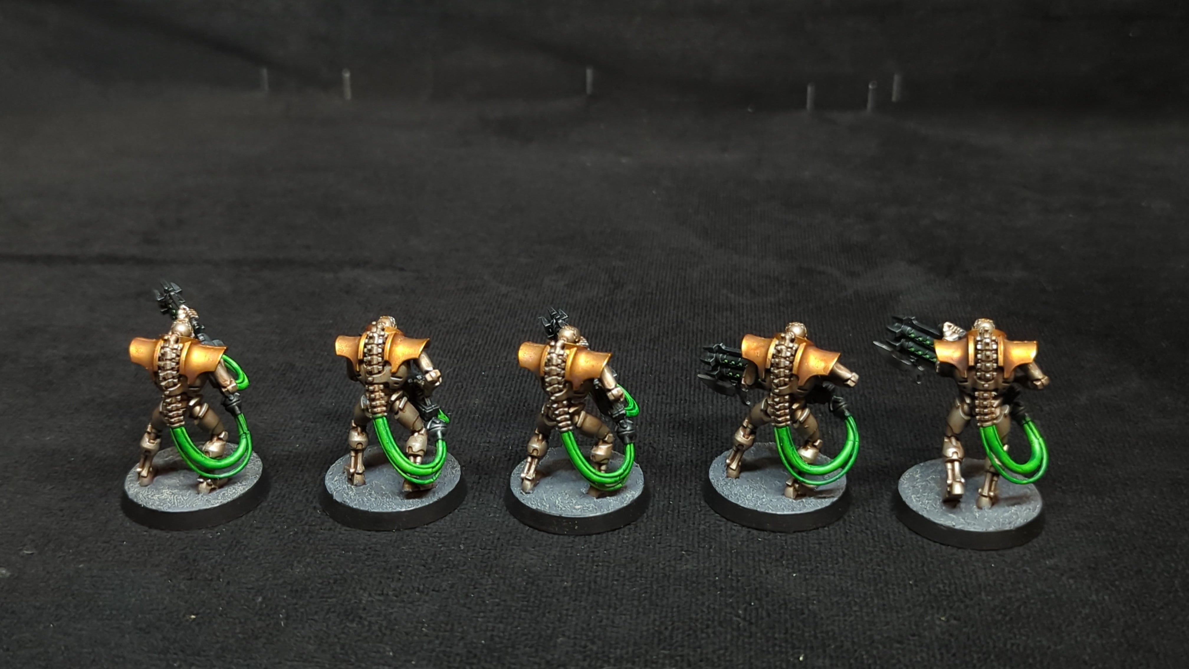 Warhammer 40k Necrons Immortals x5 Painted