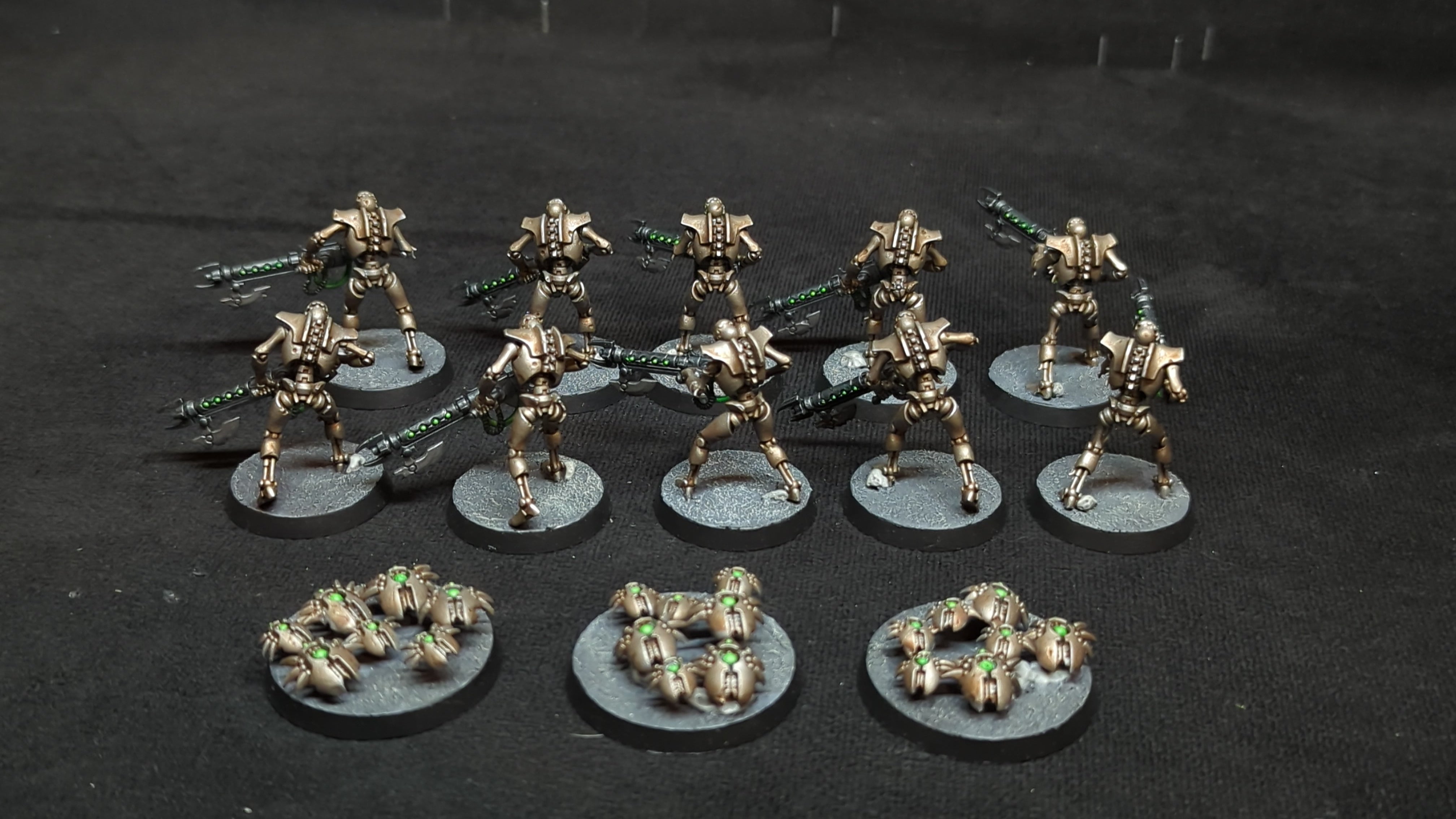 Warhammer 40k Necrons Warriors x10 Painted