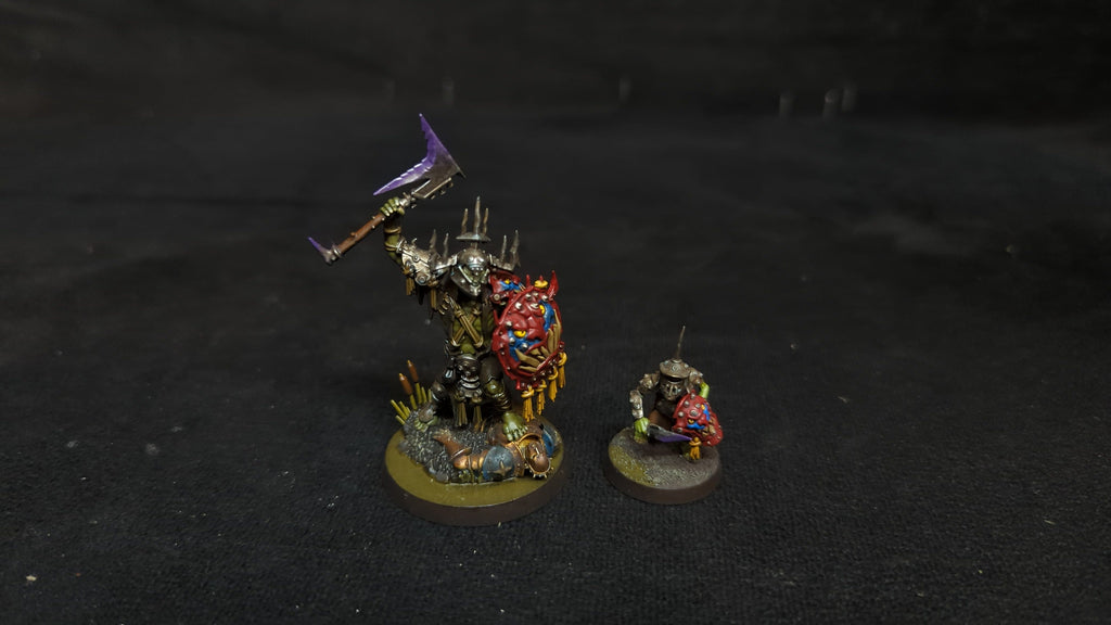 Age of Sigmar Orruk Warclans Killaboss with Stab-Grot x1 Painted