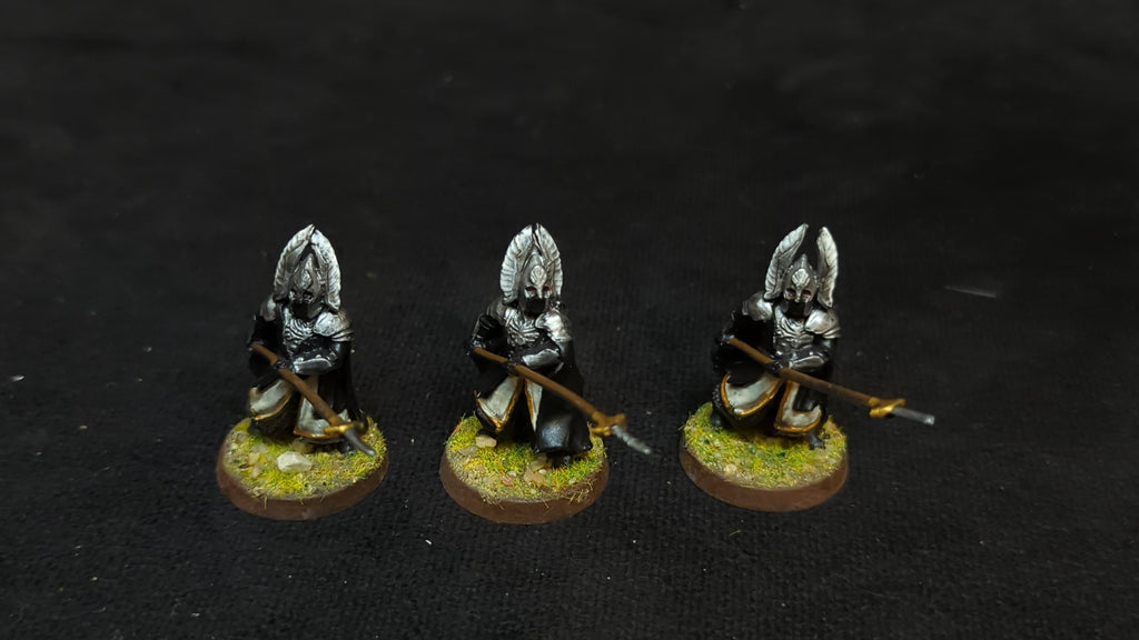 Lord of the Rings Middle-Earth Lord of the Ring : Fountain Court Guards (oop metal) x3 OOP Painted