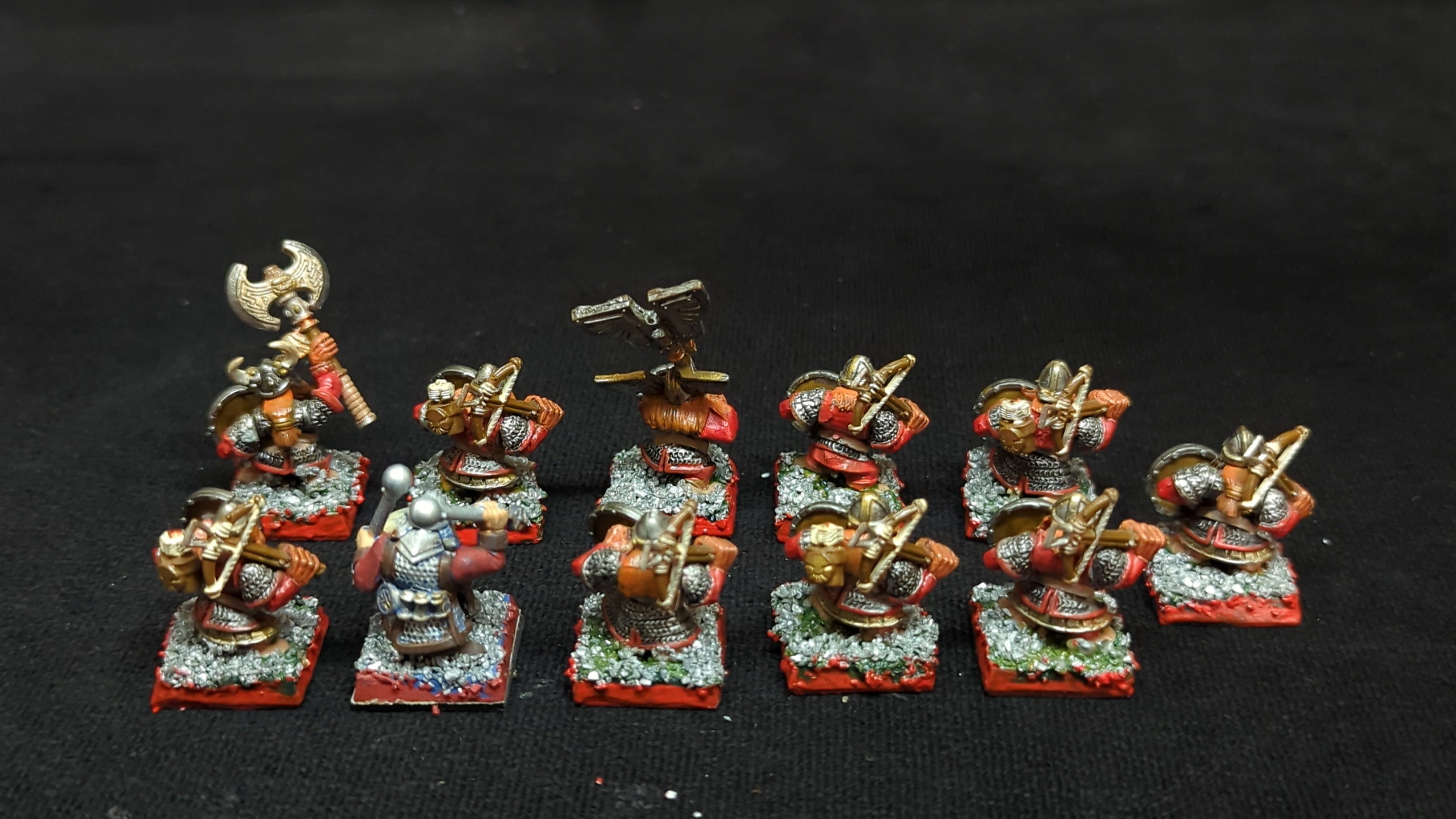 Warhammer Dwarfs Quarelers x11 OOP Painted