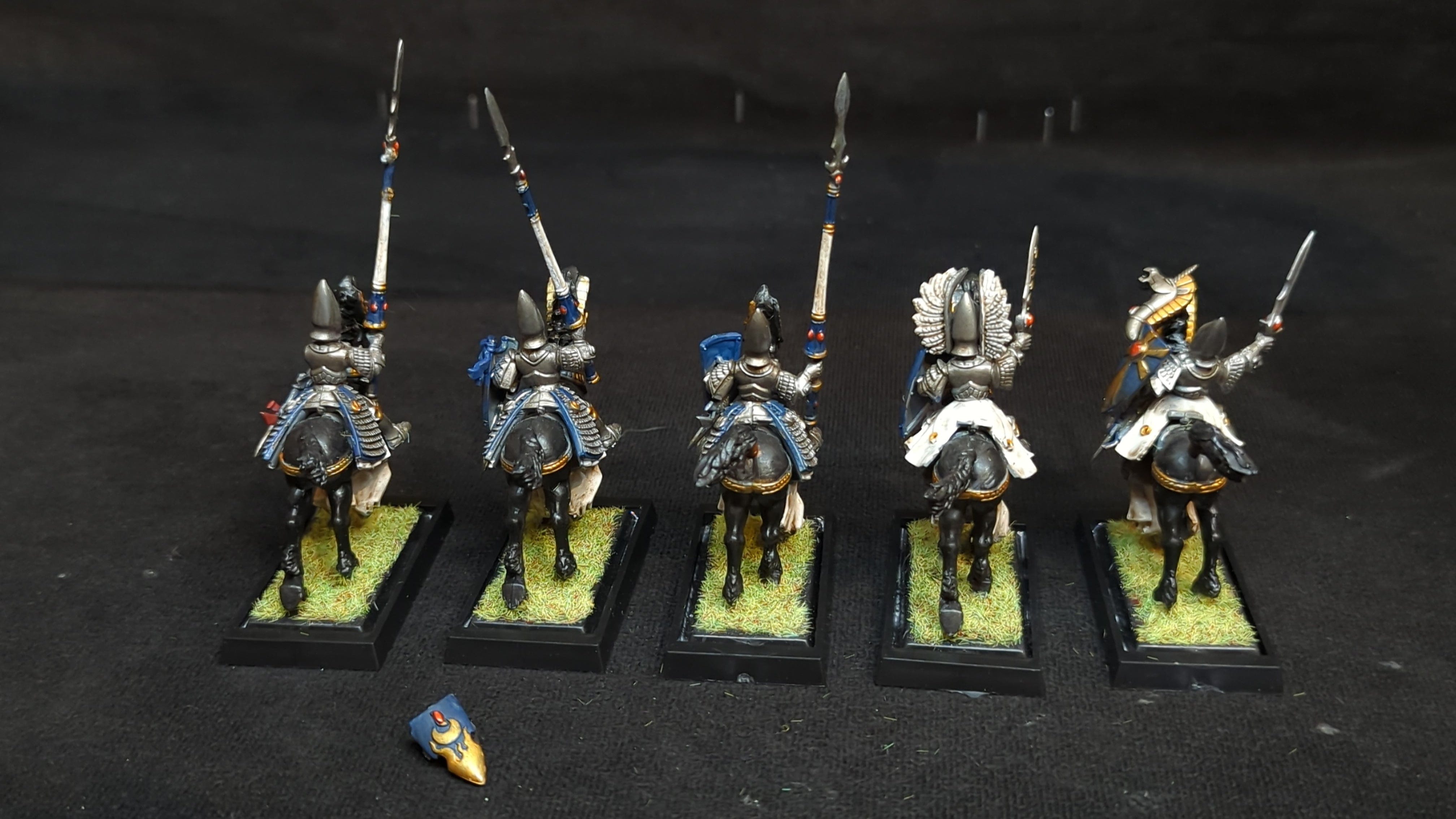 Old World High elves Silver helms x5 OOP Painted