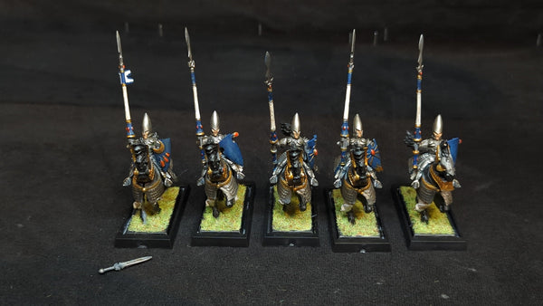 Old World High elves Silver helms x5 OOP Painted