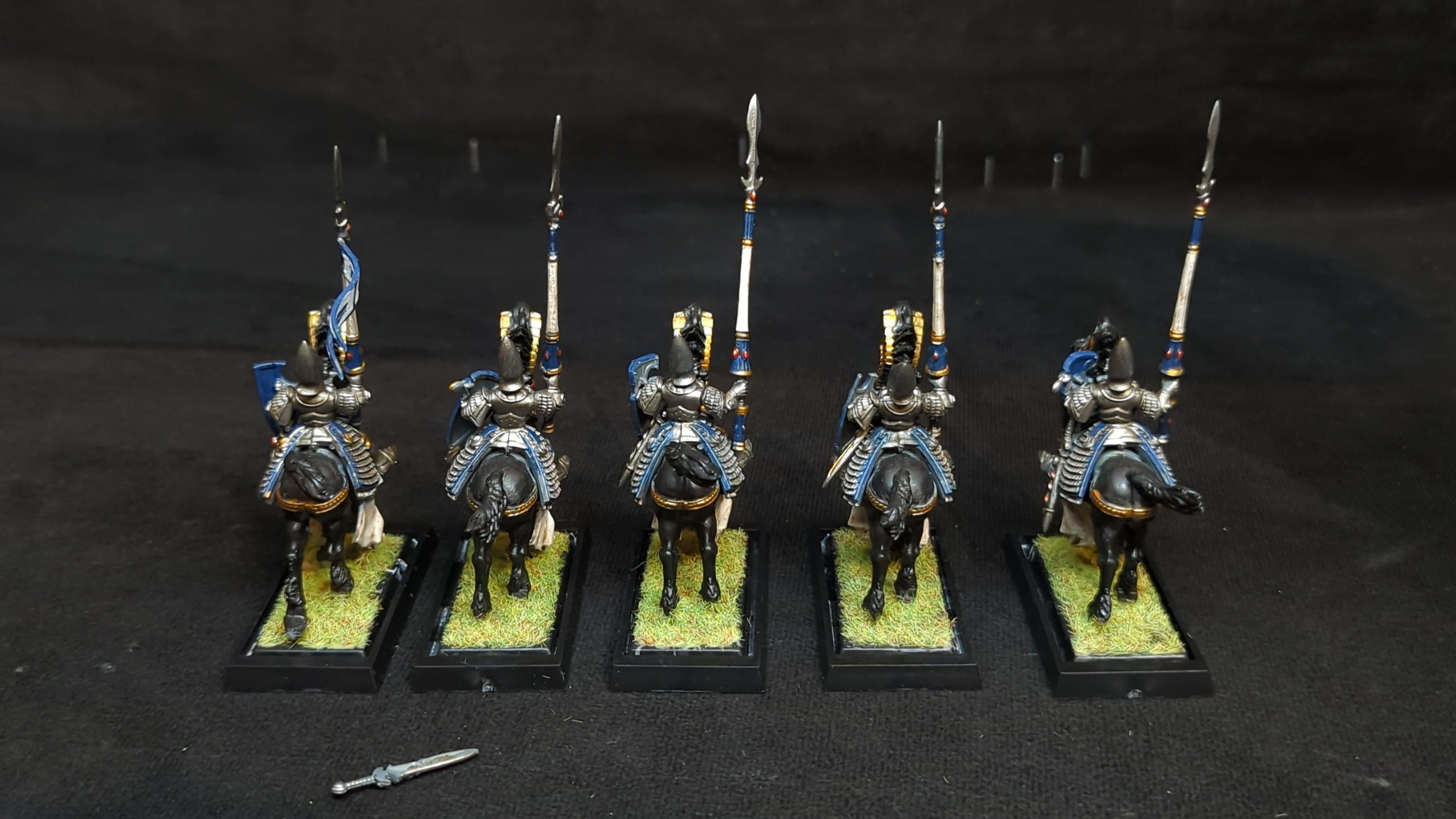 Old World High elves Silver helms x5 OOP Painted