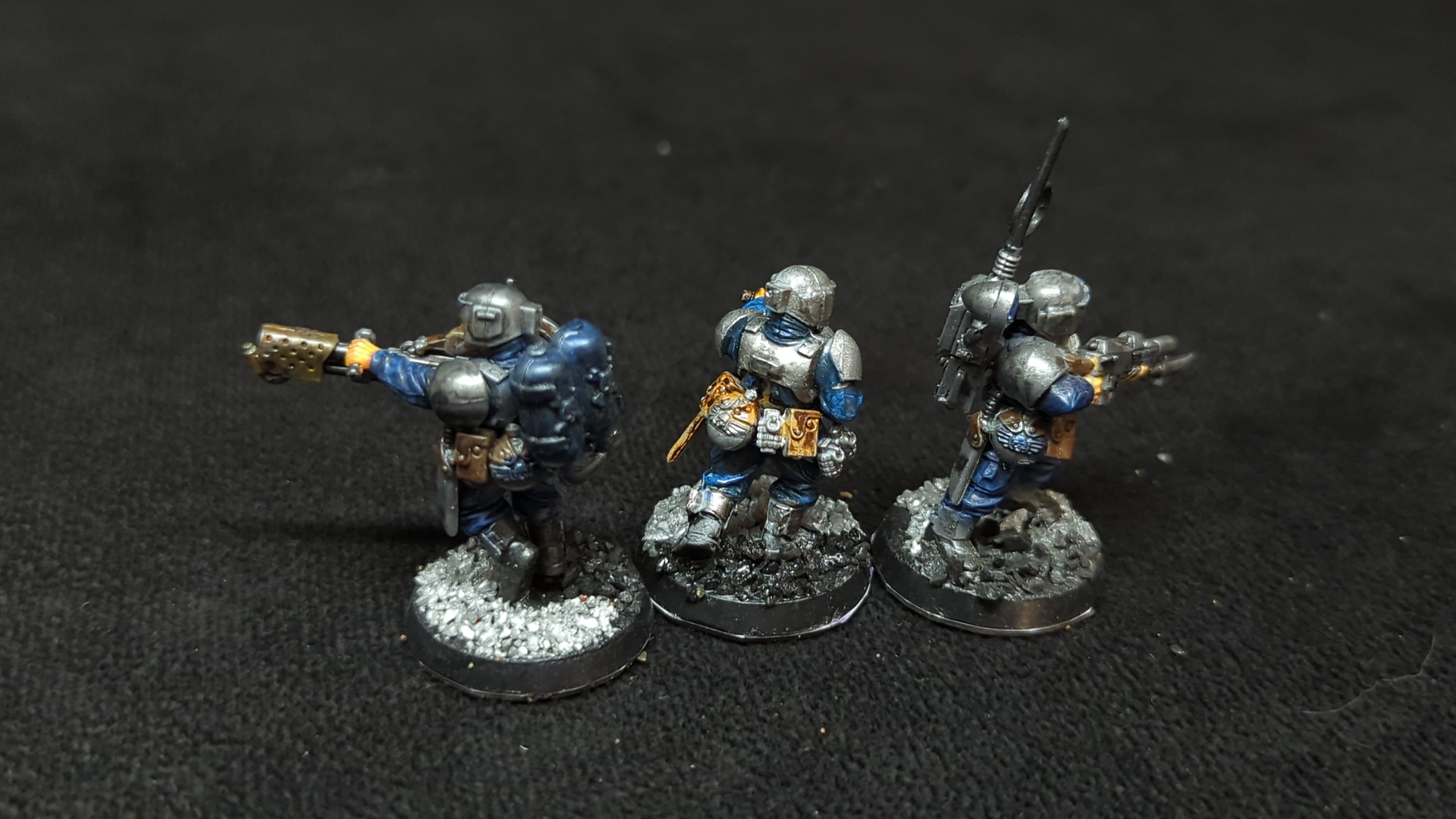 Warhammer 40k Astra Militarum Cadian Shock Troops x3 OOP Painted