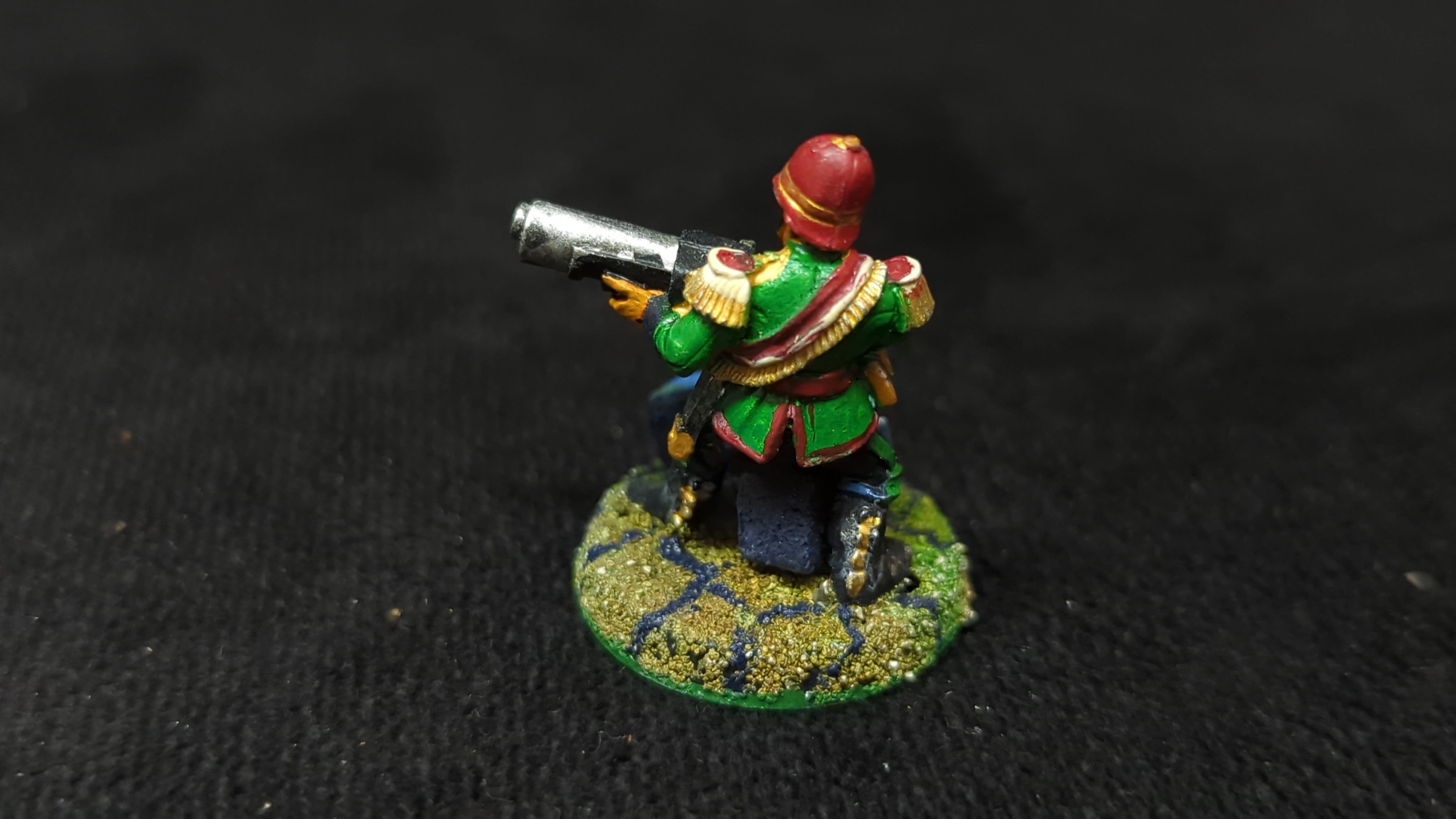 Warhammer 40k Astra Militarum Paetorian Guard with Grenade Launcher x1 OOP Painted