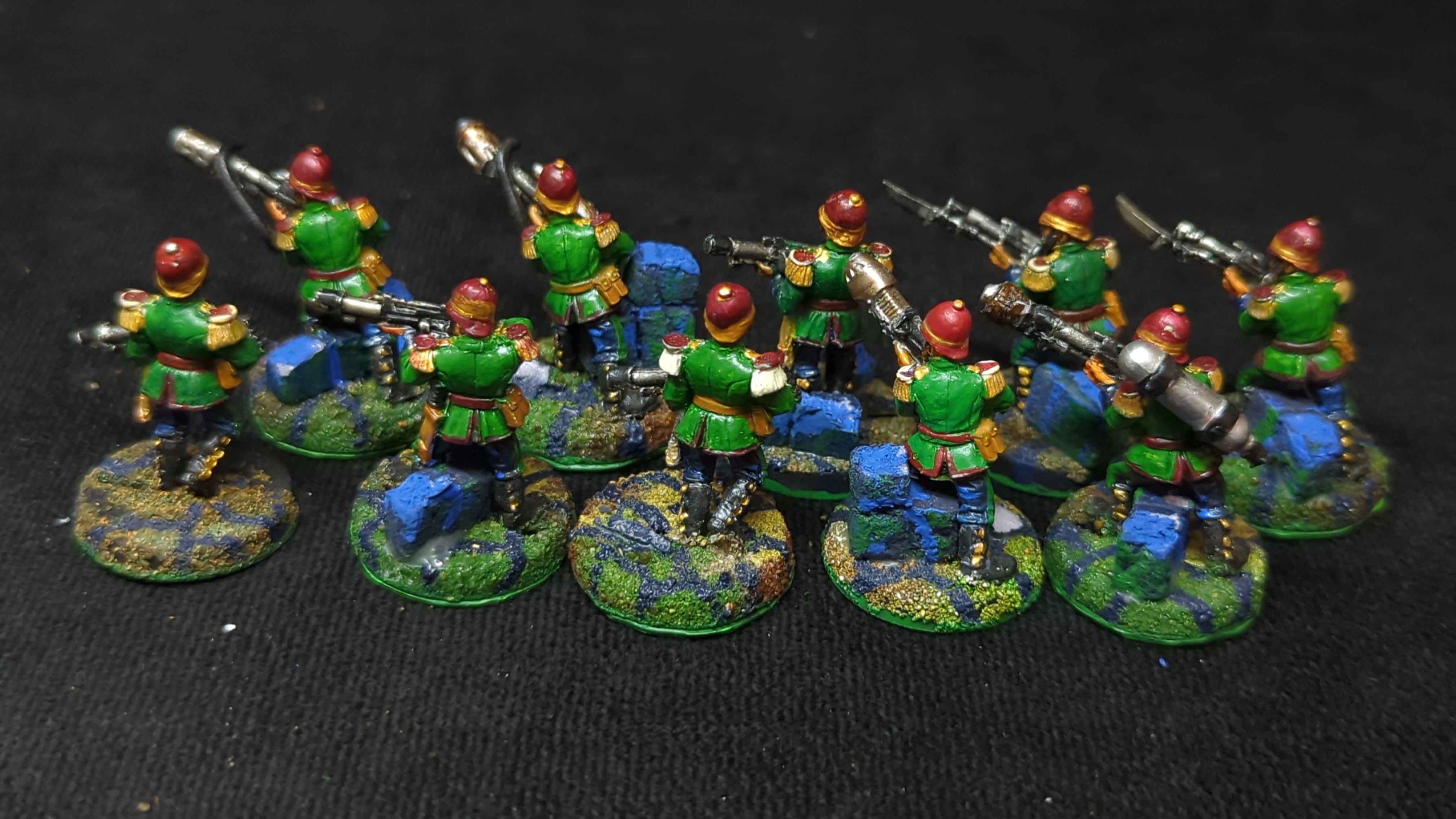 Warhammer 40k Astra Militarum Praetorian Guards x10 OOP Painted