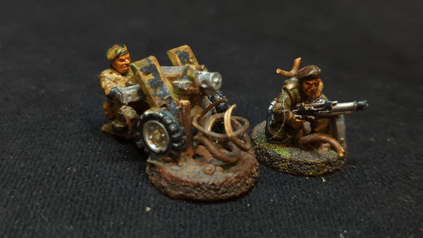 Warhammer 40k Astra Militarum Beret Stormtrooper Heavy Bolter Squad x2 OOP Painted