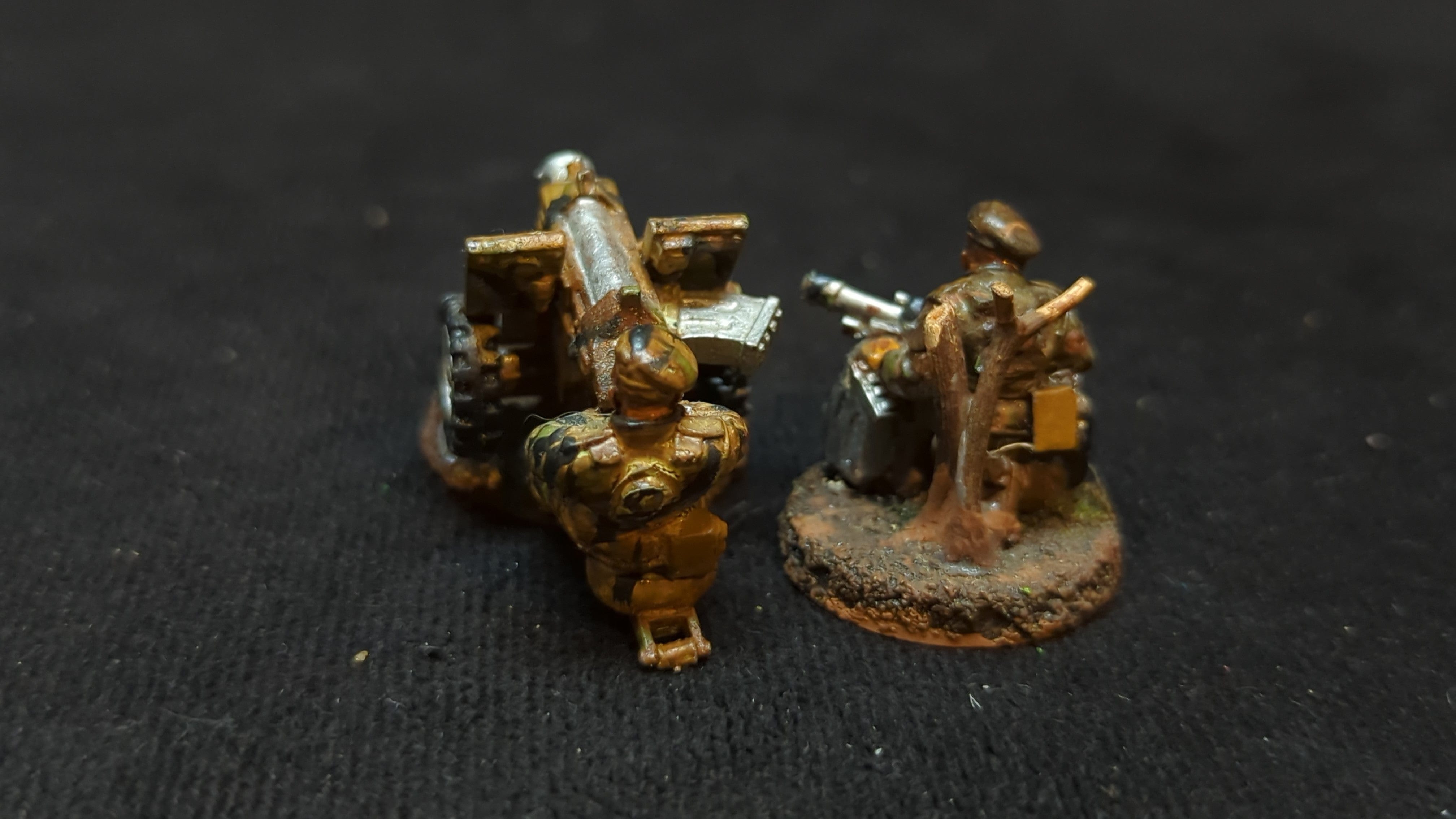 Warhammer 40k Astra Militarum Beret Stormtrooper Heavy Bolter Squad x2 OOP Painted