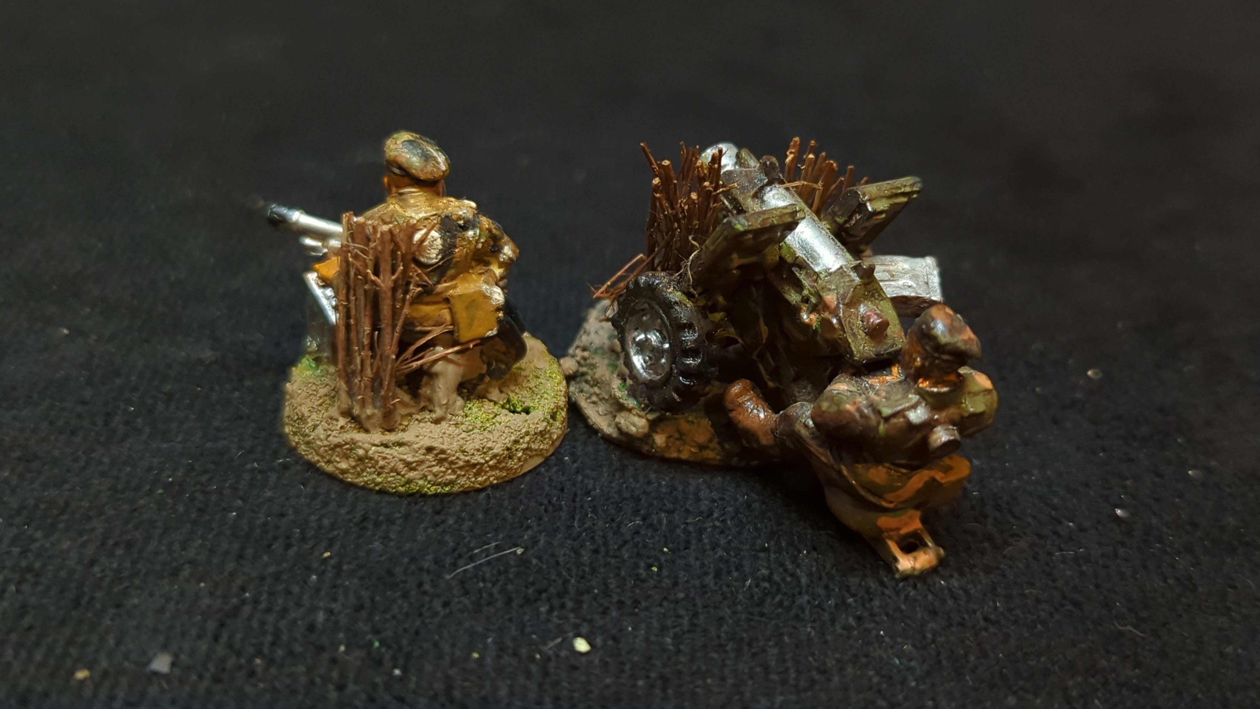 Warhammer 40k Astra Militarum Beret Stormtrooper Heavy Bolter Squad x2 OOP Painted