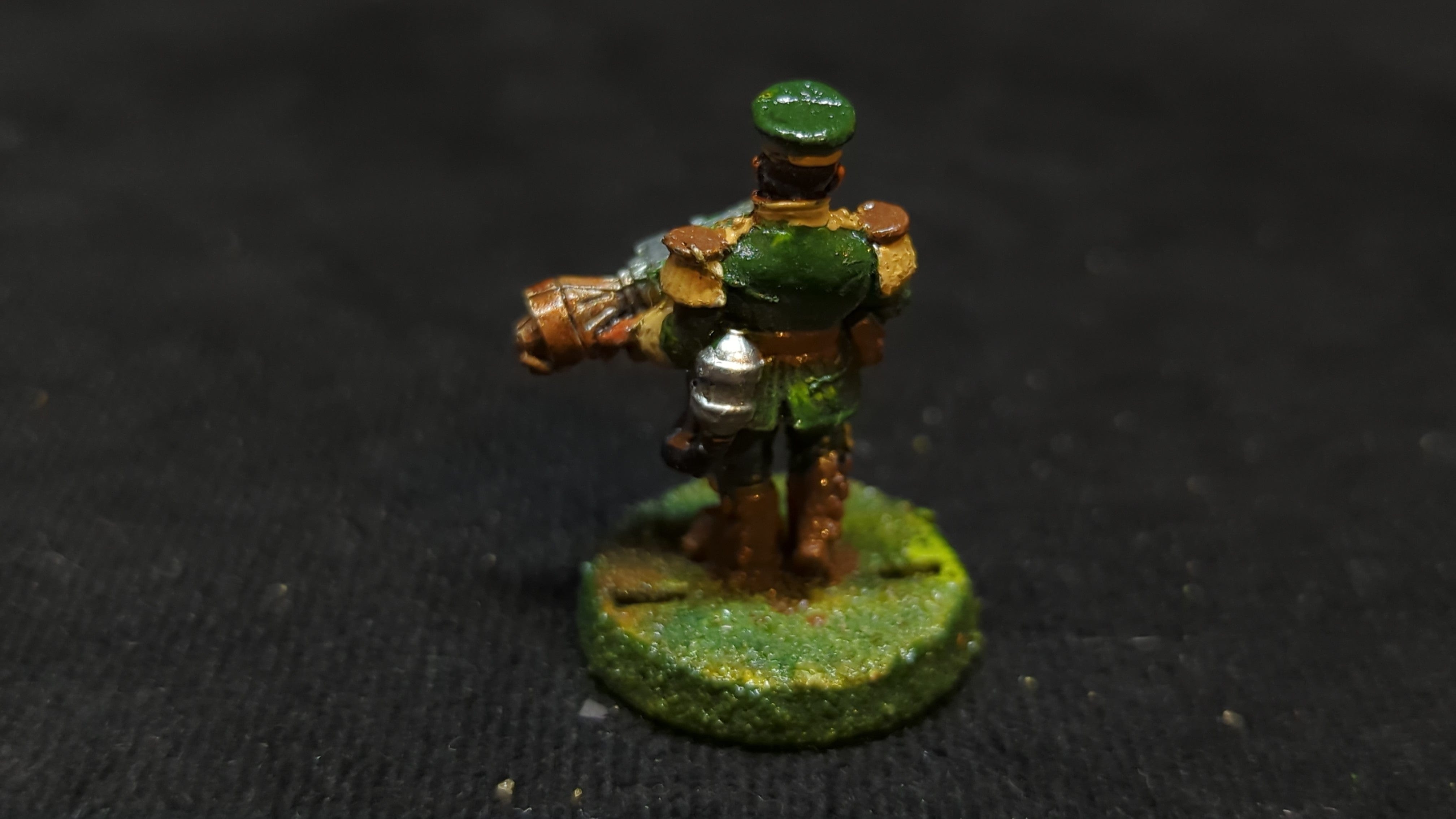 Warhammer 40k Astra Militarum Mordian Guard with Flamer x1 OOP Painted