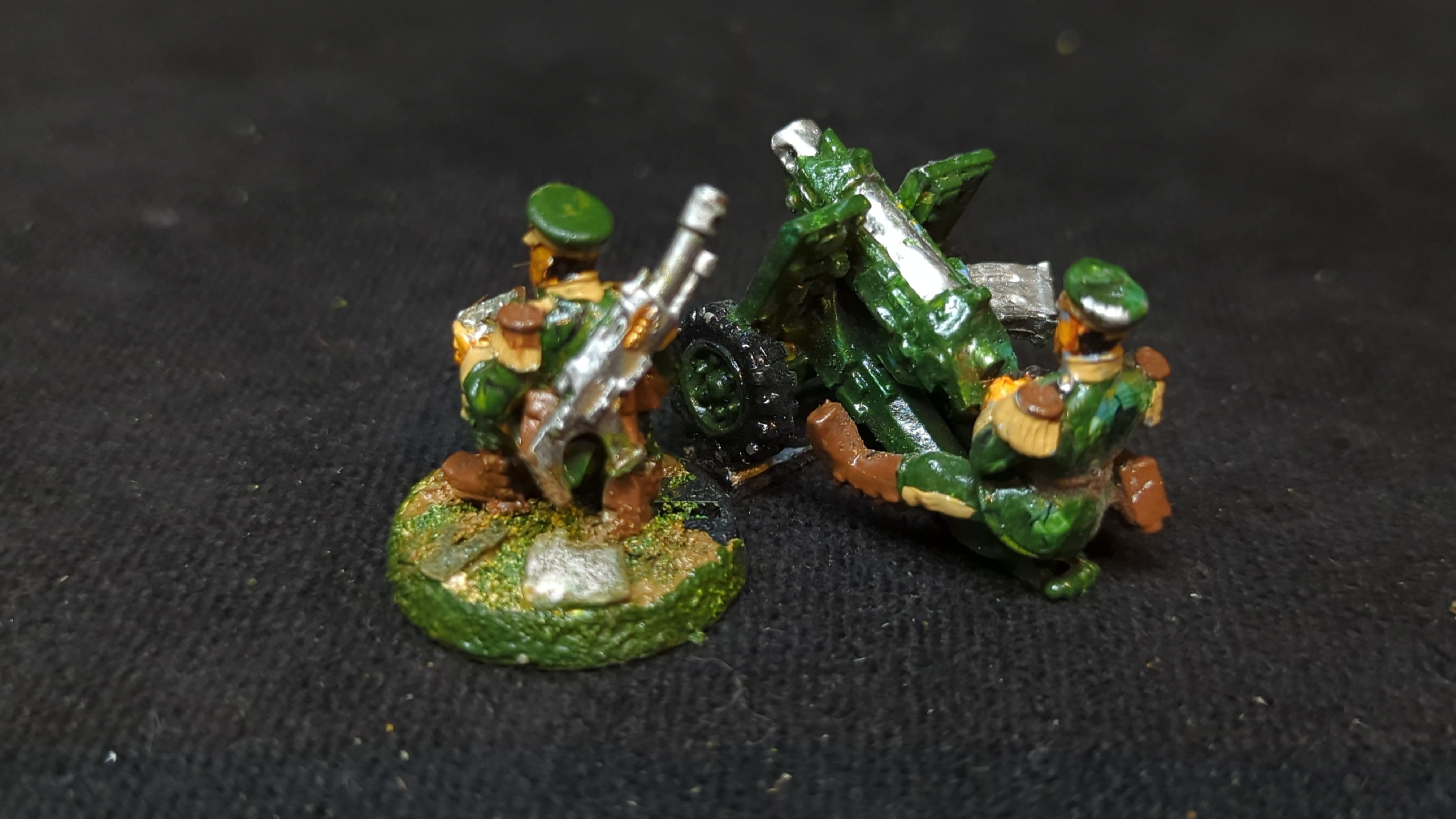 Warhammer 40k Astra Militarum Mordians with Heavy Bolter x2 OOP Painted