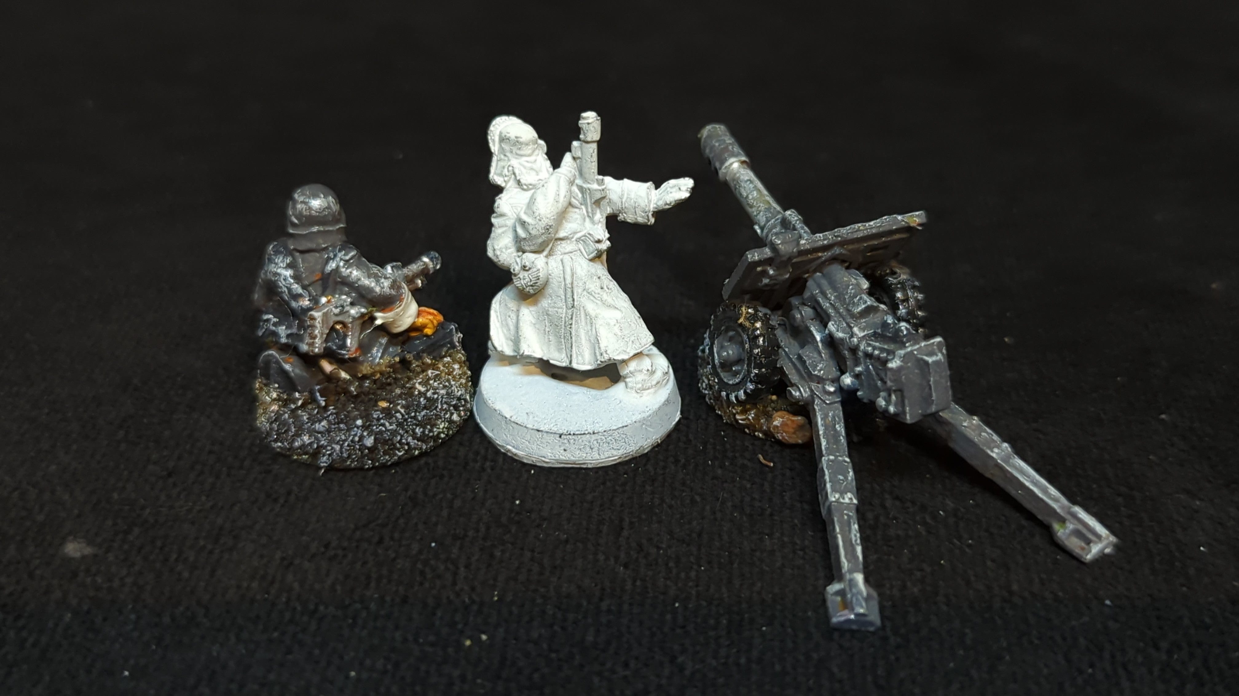 Warhammer 40k Astra Militarum Valhallan Ice Warriors Lascannon x3 OOP Painted