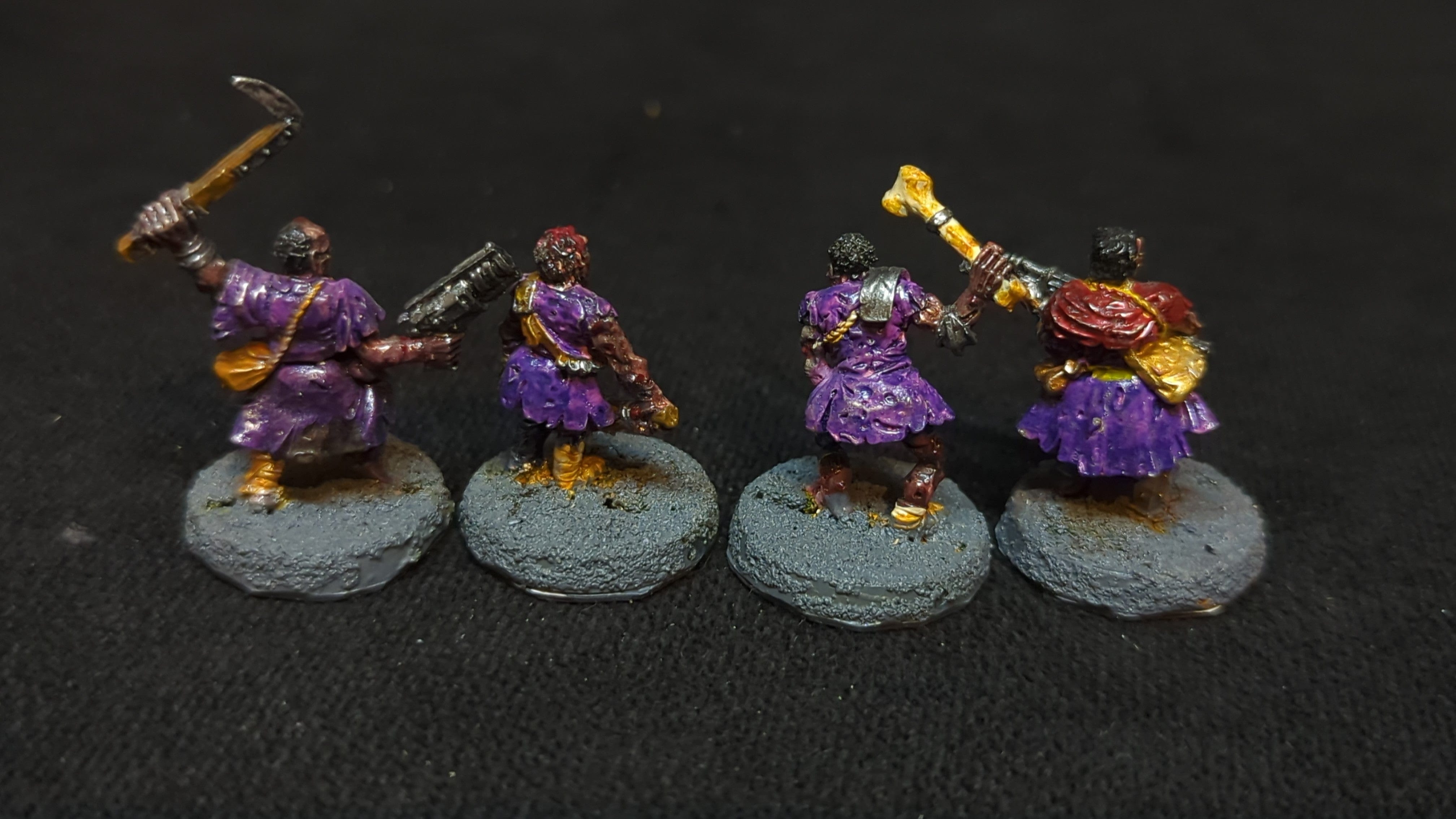 Warhammer Necromunda Necromunda Scavvies Gang x4 OOP Painted