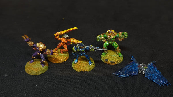 Warhammer Necromunda Necromunda Spyrer Gang x4 OOP Painted