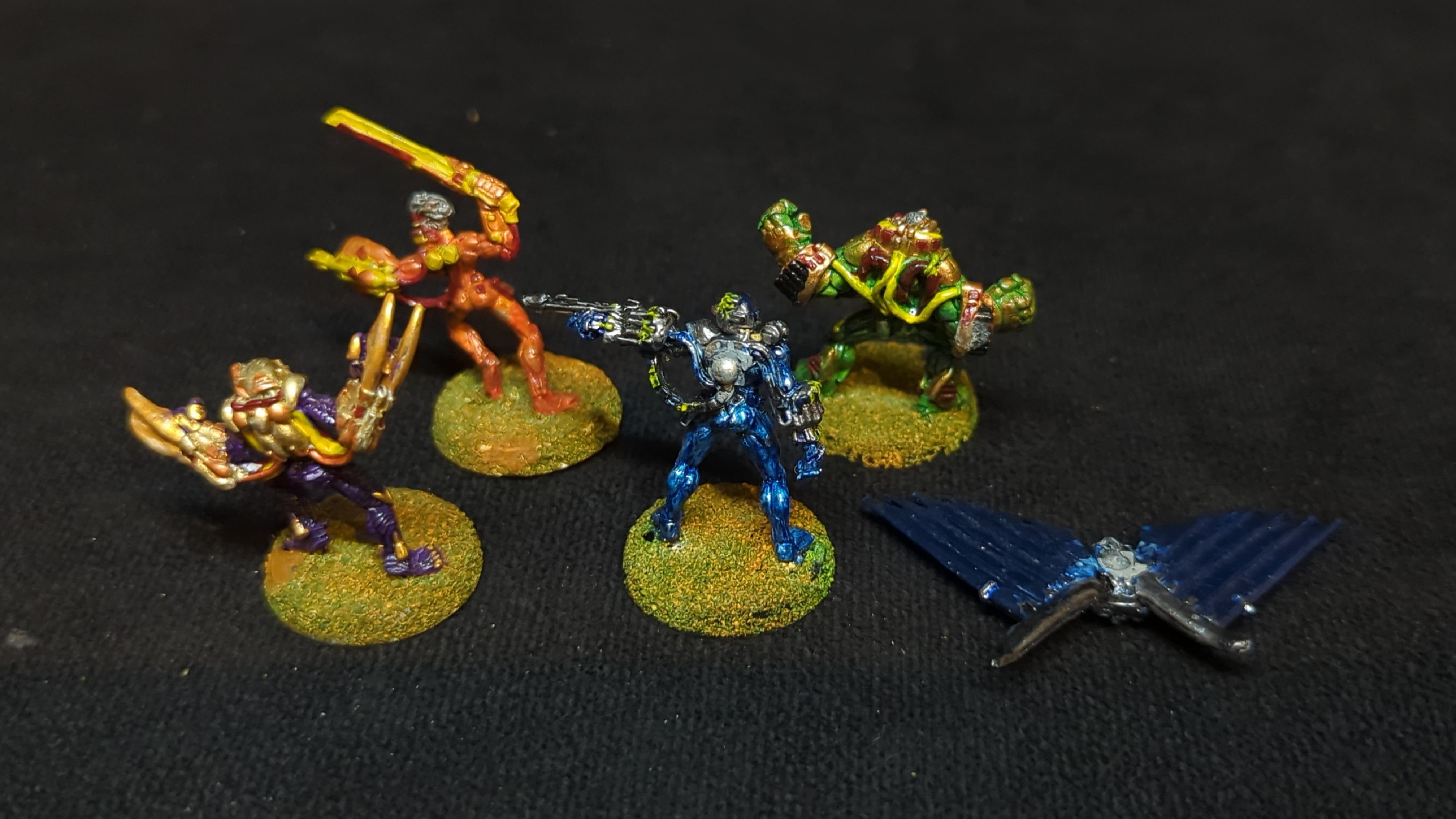 Warhammer Necromunda Necromunda Spyrer Gang x4 OOP Painted