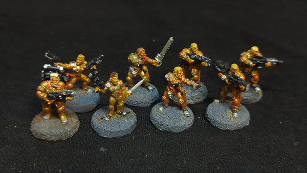 Warhammer Necromunda Necromunda Van Saar Gang x8 OOP Painted