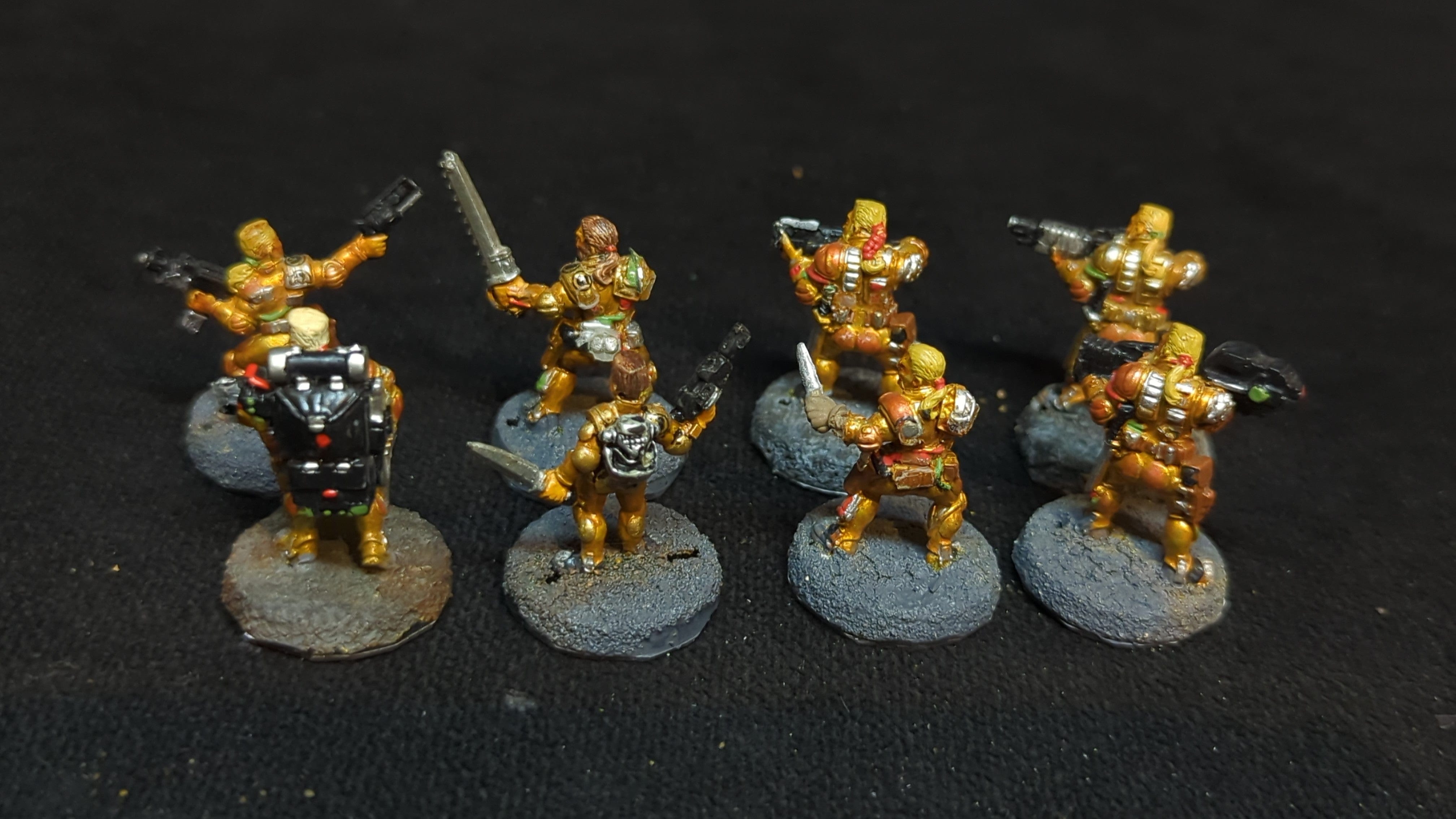 Warhammer Necromunda Necromunda Van Saar Gang x8 OOP Painted