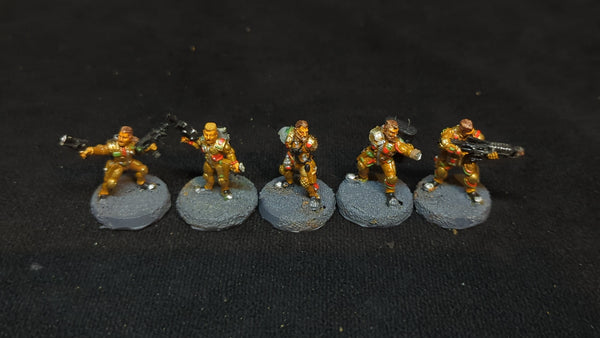 Warhammer Necromunda Necromunda Van Saar Gang x5 OOP Painted