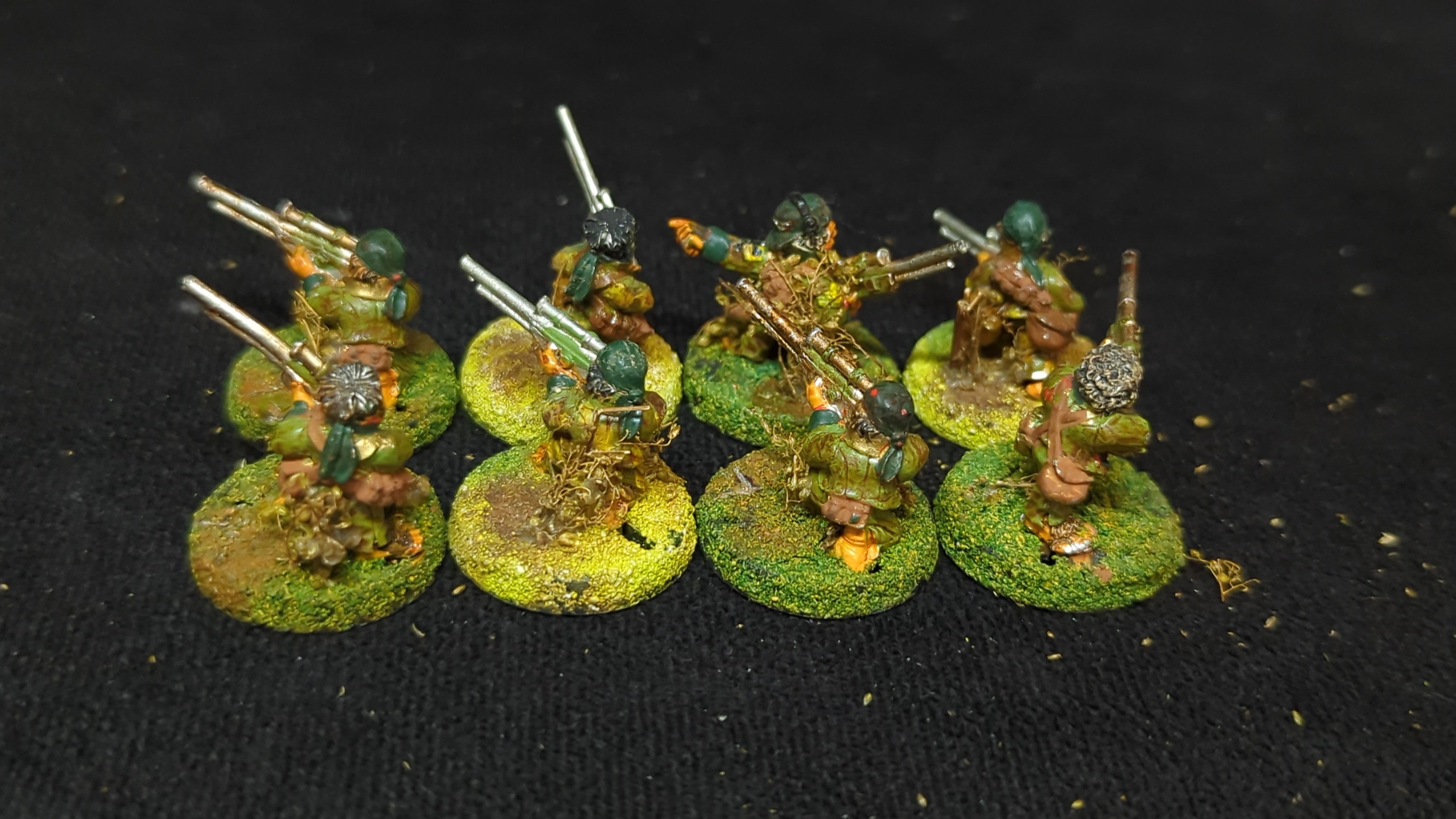 Warhammer 40k Astra Militarum Ratling Snipers x8 OOP Painted