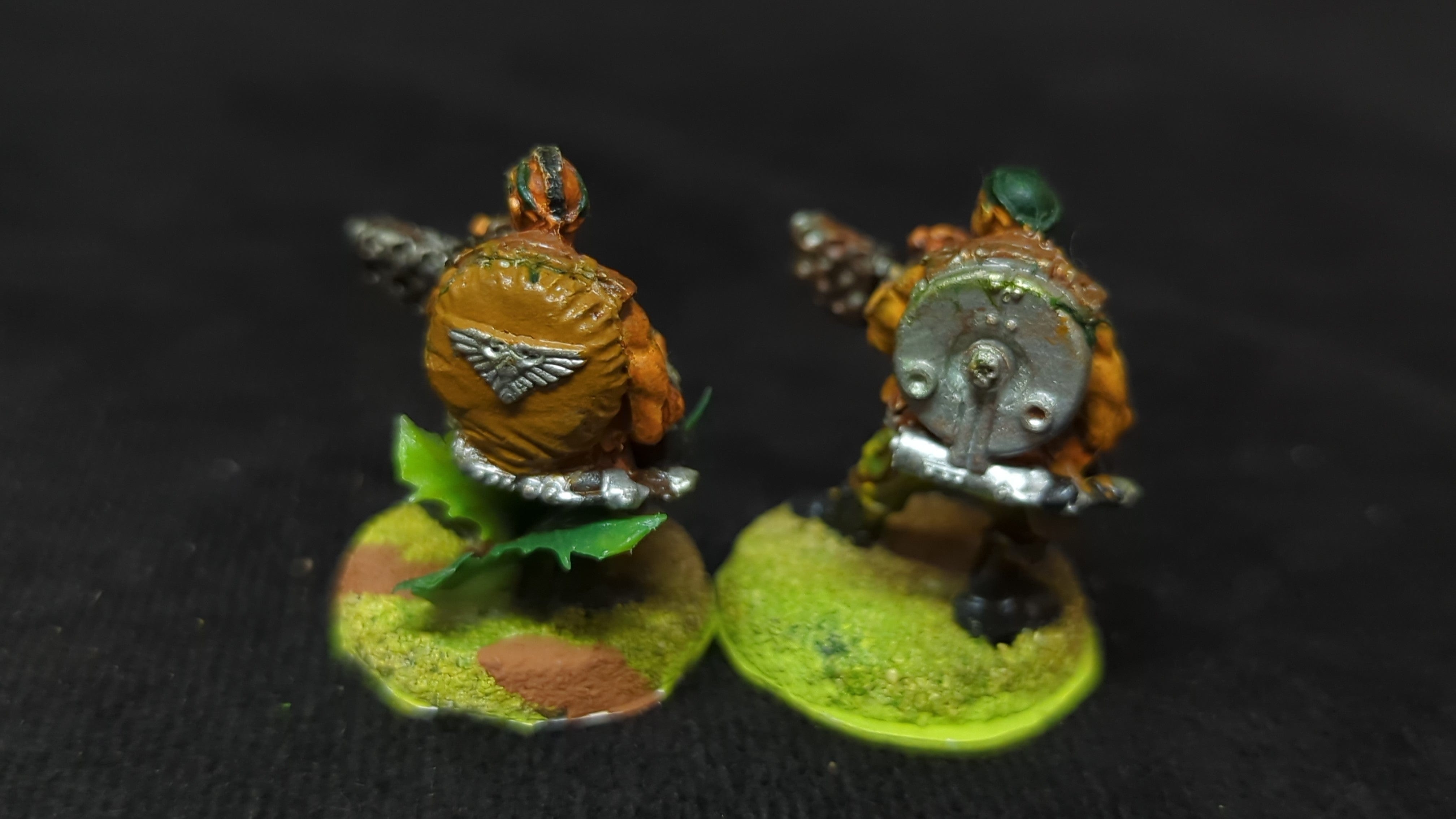 Warhammer 40k Astra Mlitarum Catachan Jungle Fighters Heavy Flamers Unit x2 OOP Painted