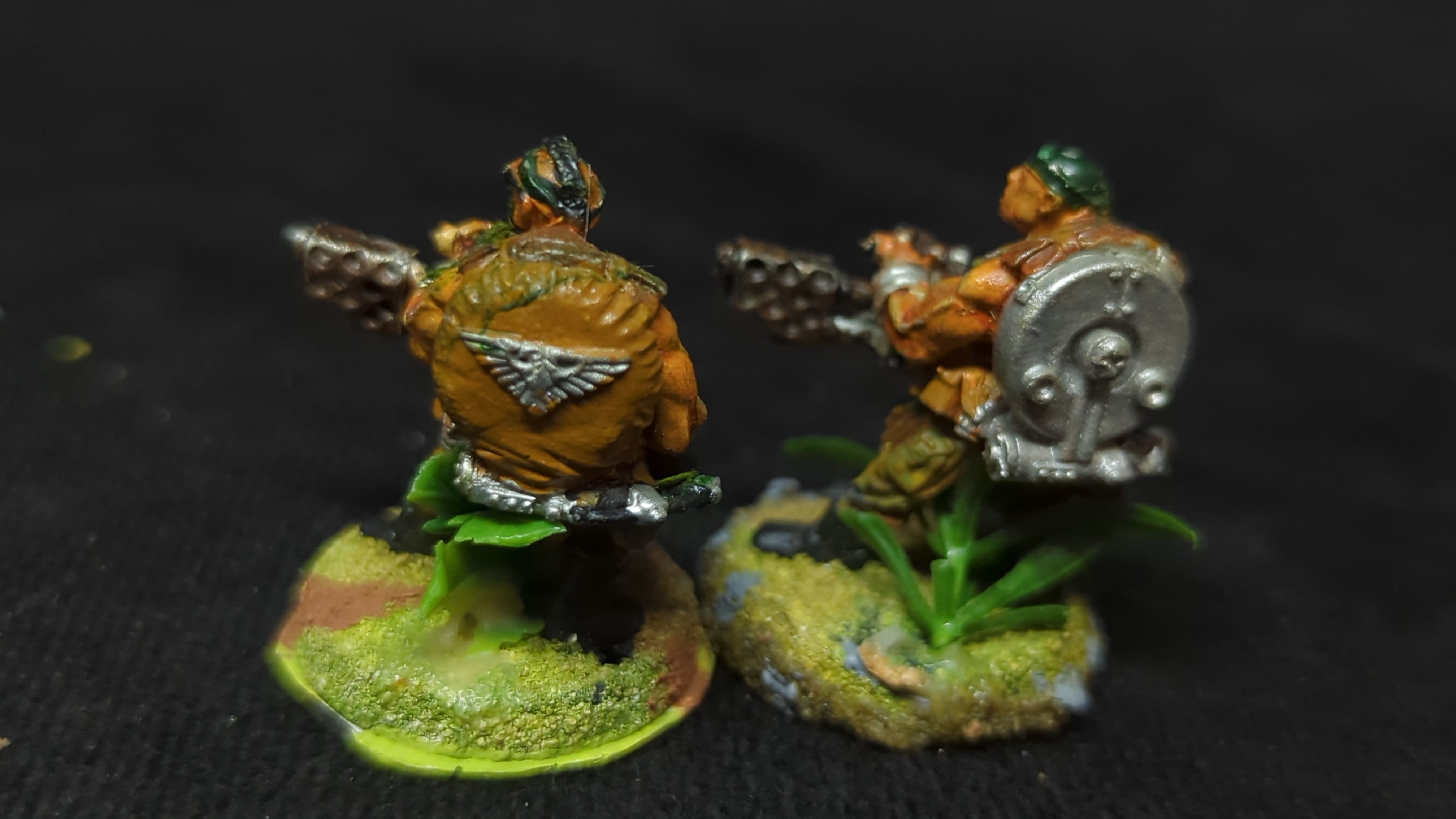 Warhammer 40k Astra Mlitarum Catachan Jungle Fighters Heavy Flamers Unit x2 OOP Painted