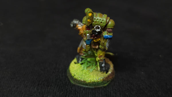 Warhammer 40k Astra Mlitarum Catachan Jungle Fighters with Flamer x1 OOP Painted