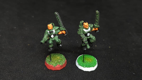 Warhammer 40k Advanced Space Crusade Space Marines Scouts x2 OOP Painted
