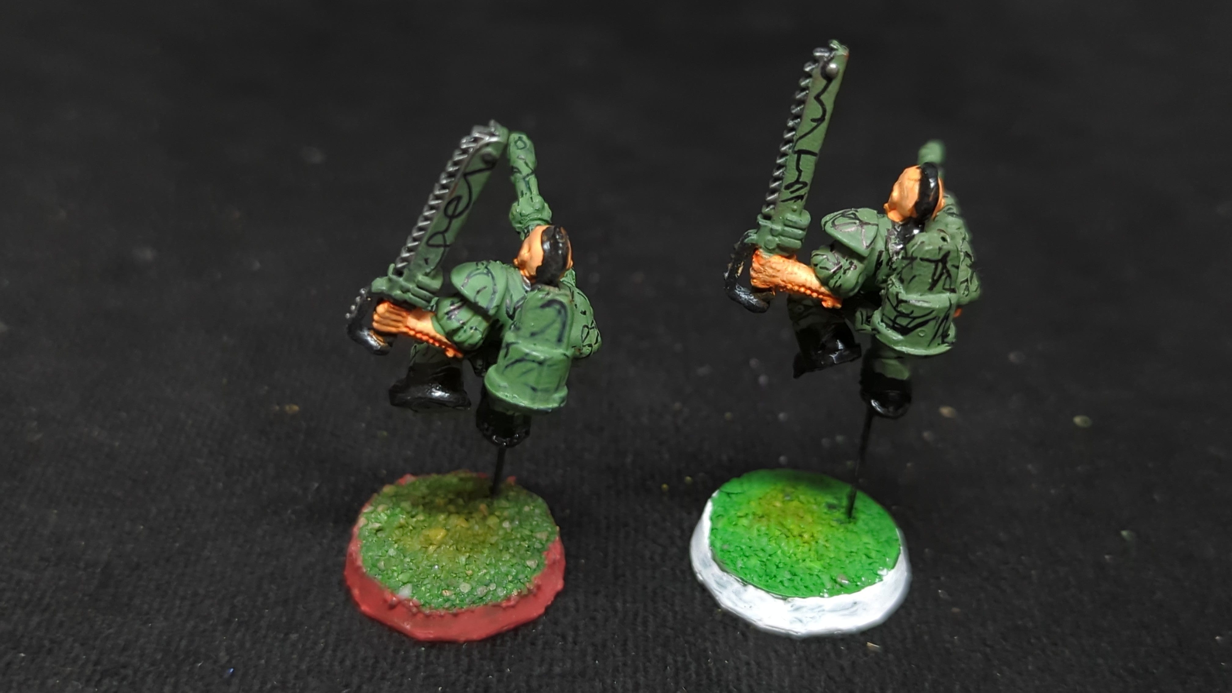 Warhammer 40k Advanced Space Crusade Space Marines Scouts x2 OOP Painted