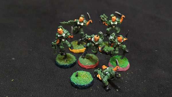 Warhammer 40k Rogue trader Space Marines Scouts x6 OOP Painted