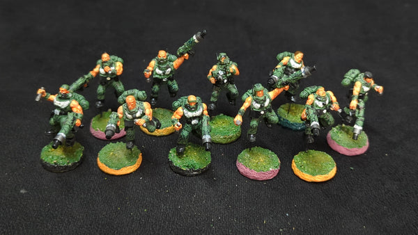 Warhammer 40k Space Marines Scouts x10 OOP Painted