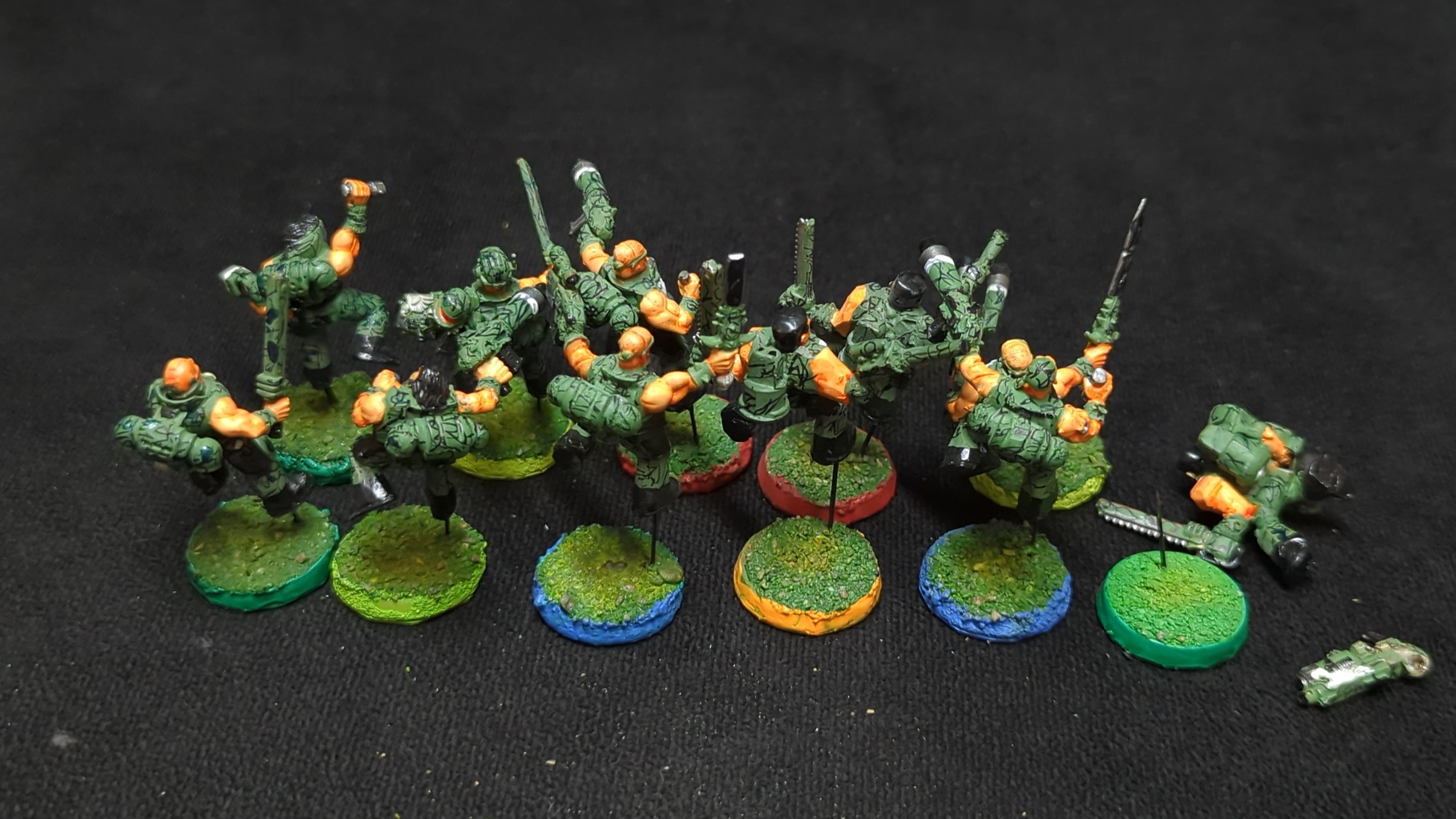 Warhammer 40k Space Marines Scouts x11 OOP Painted