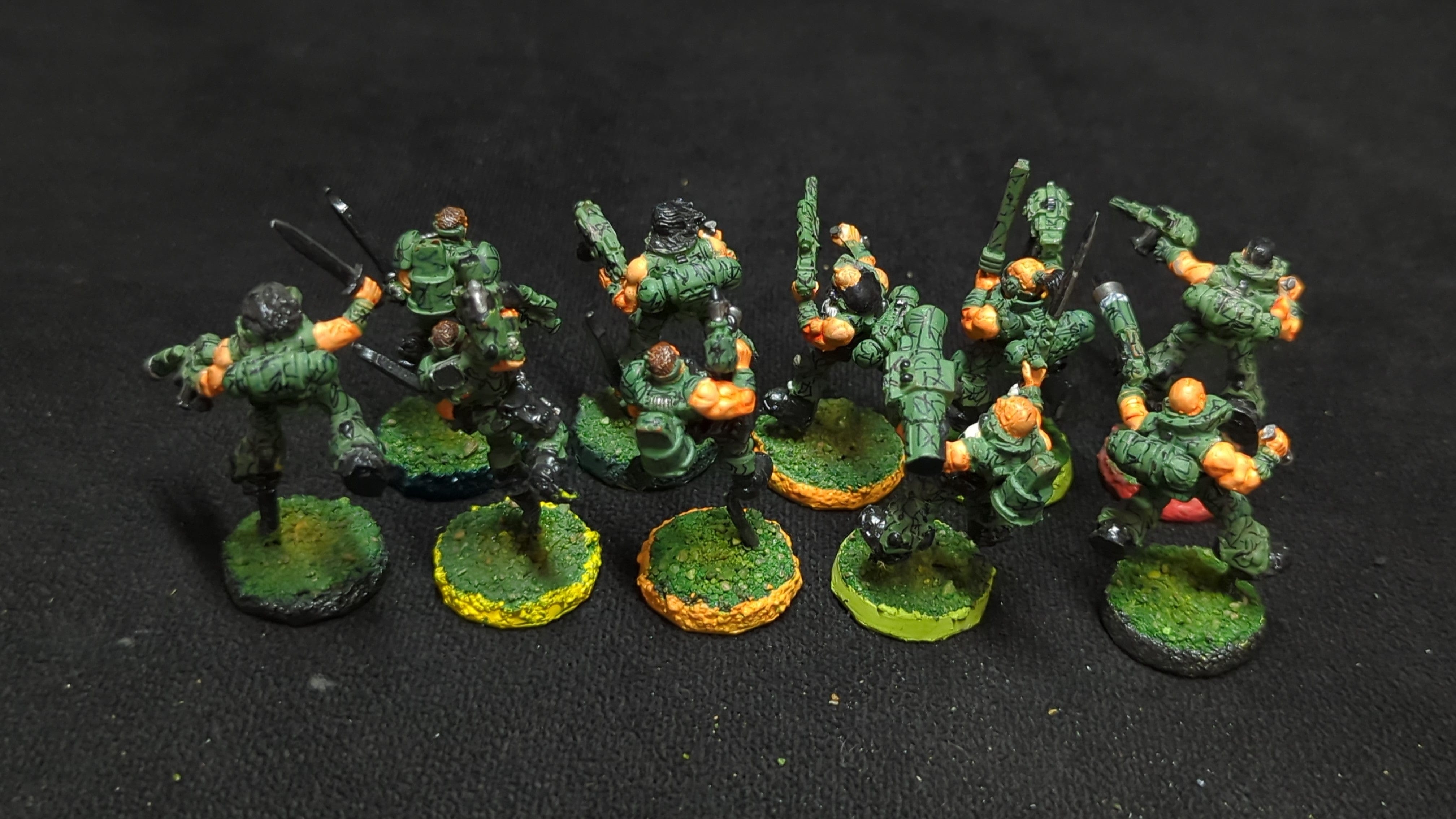 Warhammer 40k Space Marines Scouts 2nd Edition x10 OOP Painted