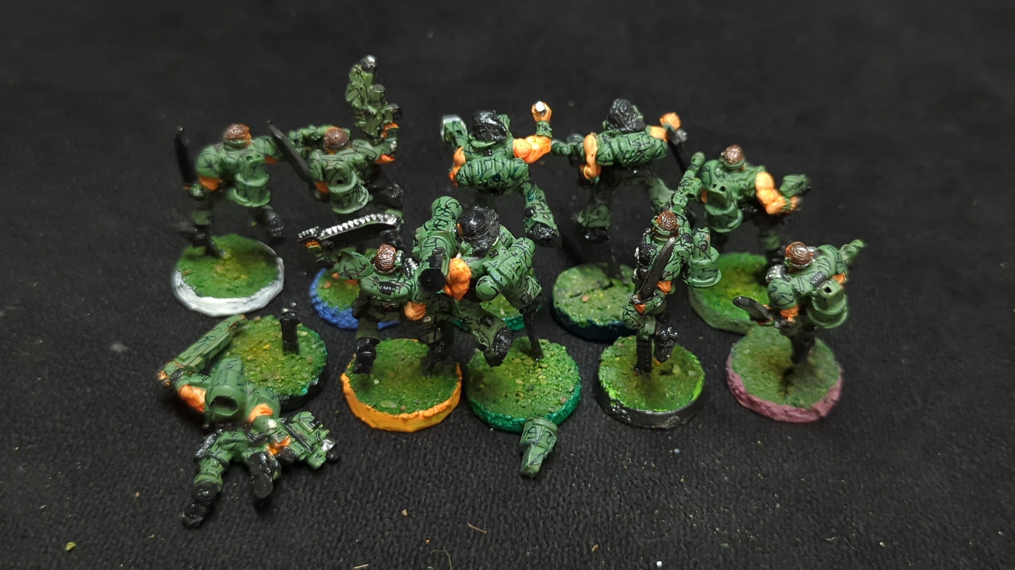 Warhammer 40k Space Marines Scouts 2nd Edition x10 OOP Painted