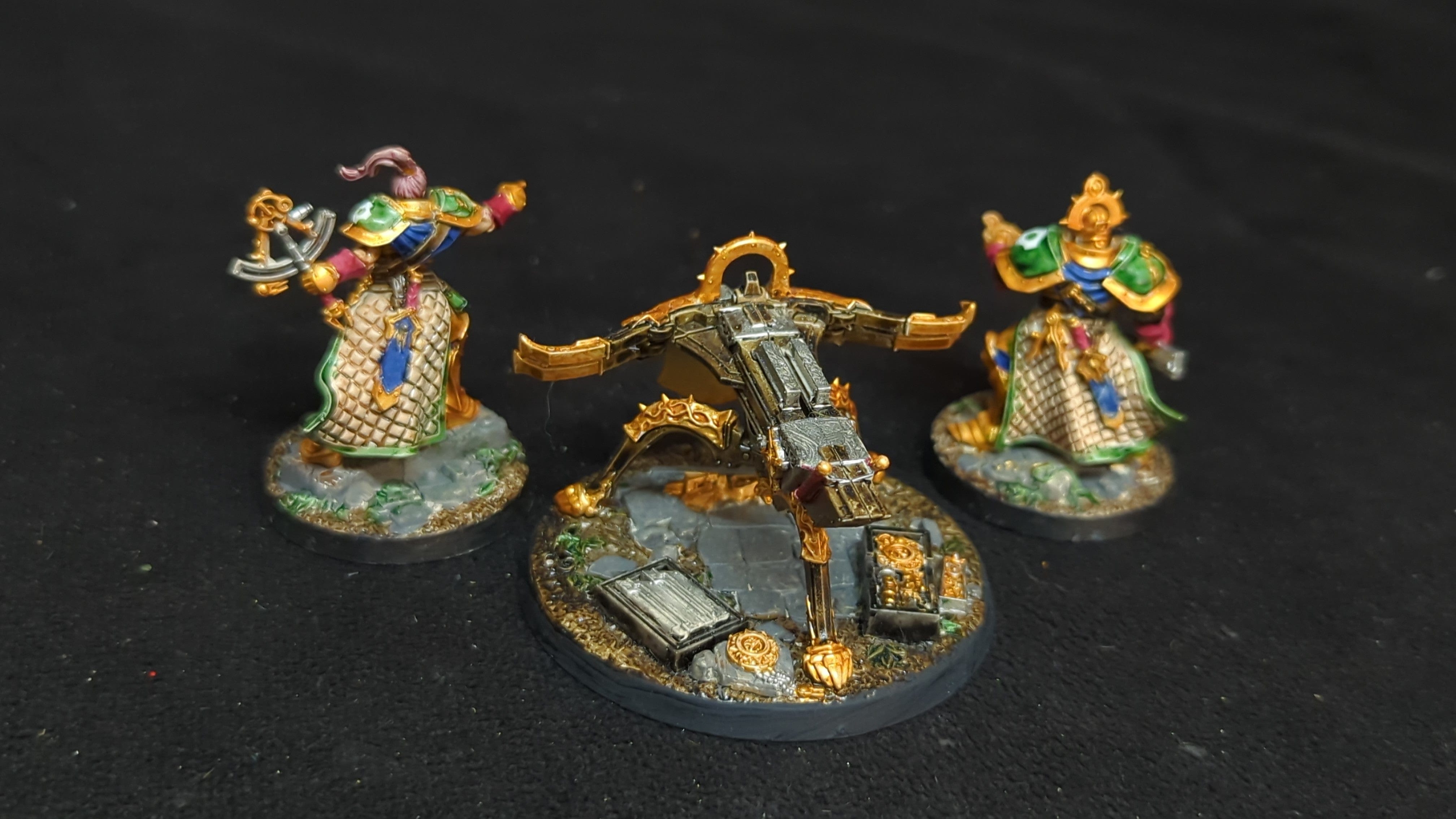 Age of Sigmar Easy to Build: Stormcast Eternals Celestar Ballista x3 OOP Painted