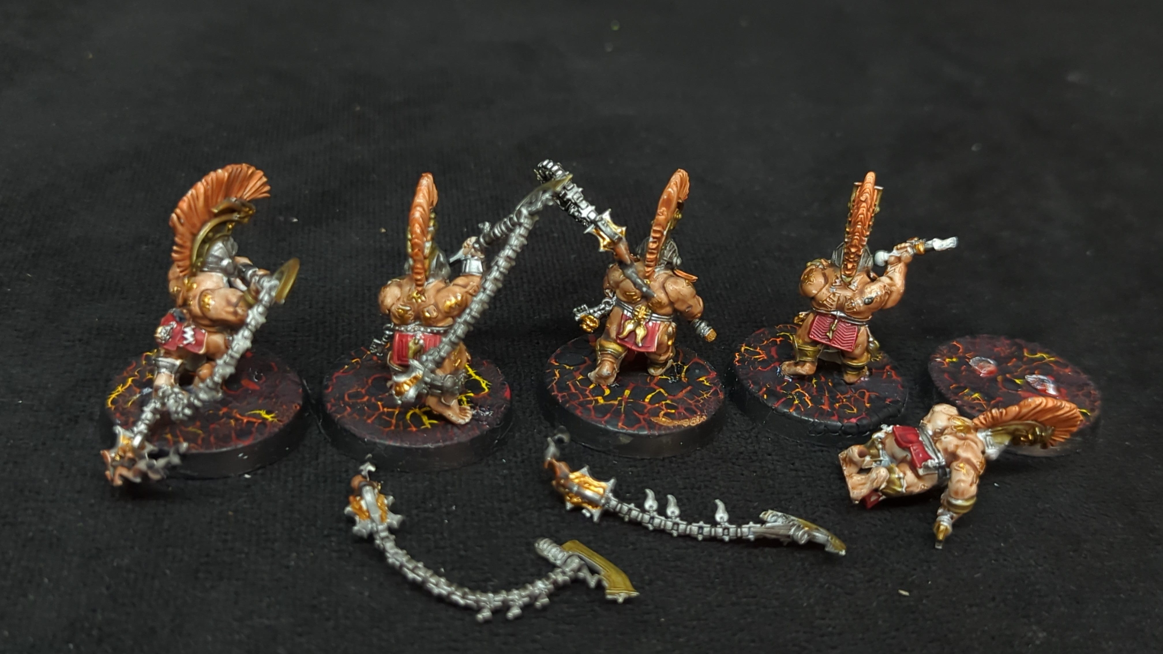 Age of Sigmar Fyreslayers Hearthguard Berzerkers x5 Painted