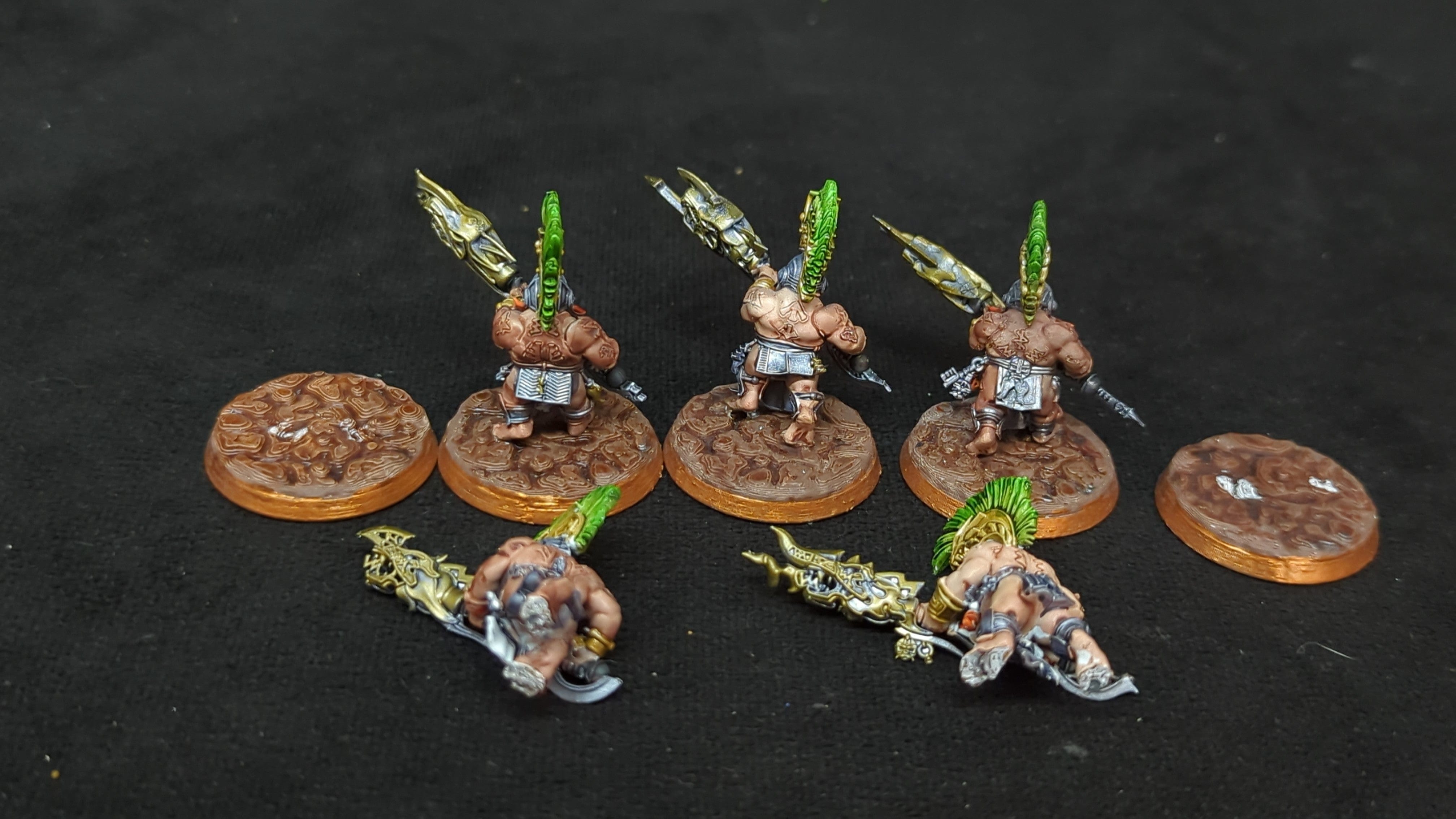 Age of Sigmar Fyreslayers Auric Hearthguards x5 Painted