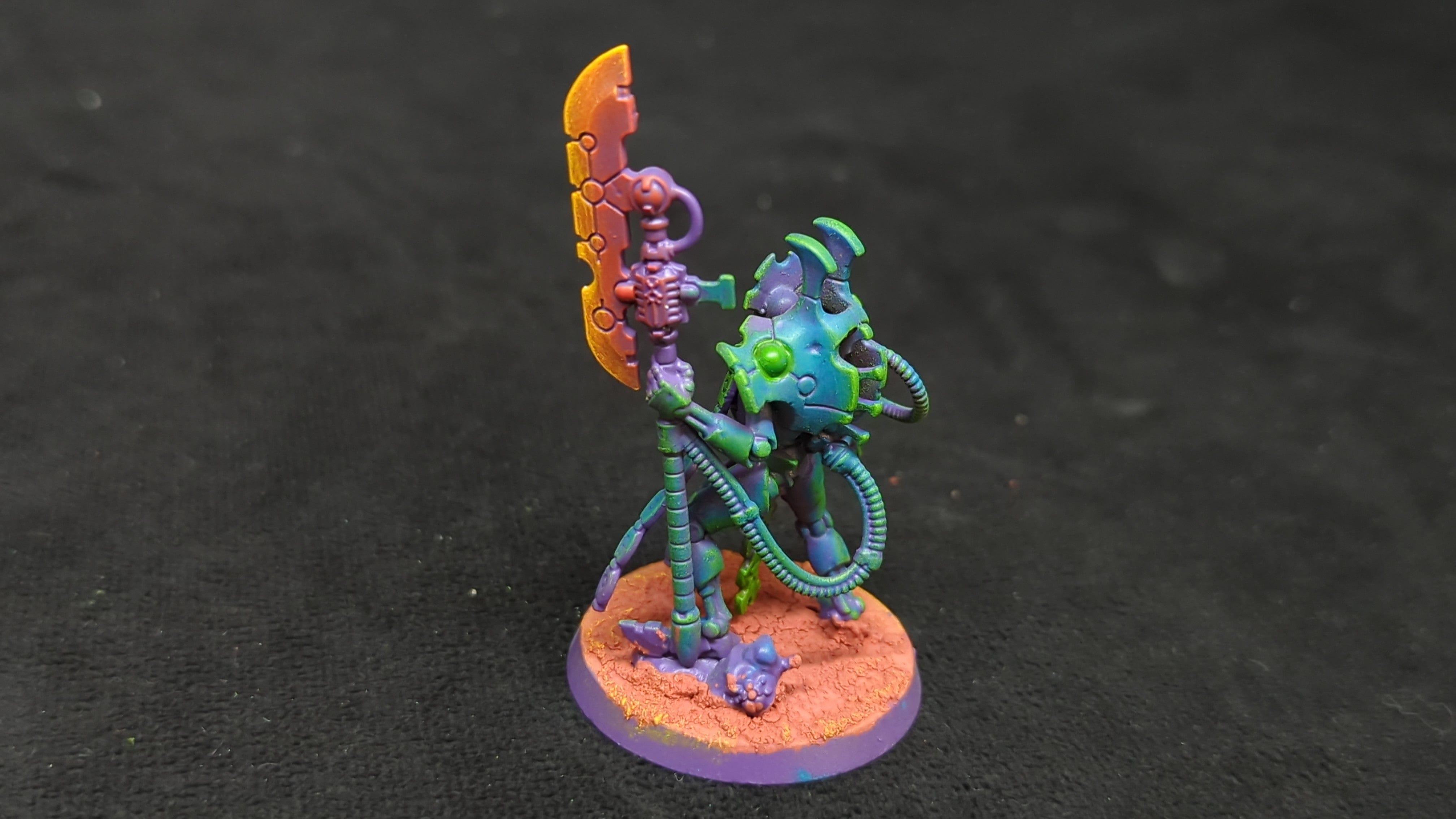 Warhammer 40k Necrons Overlord with Tachyon Arrow x1 Painted