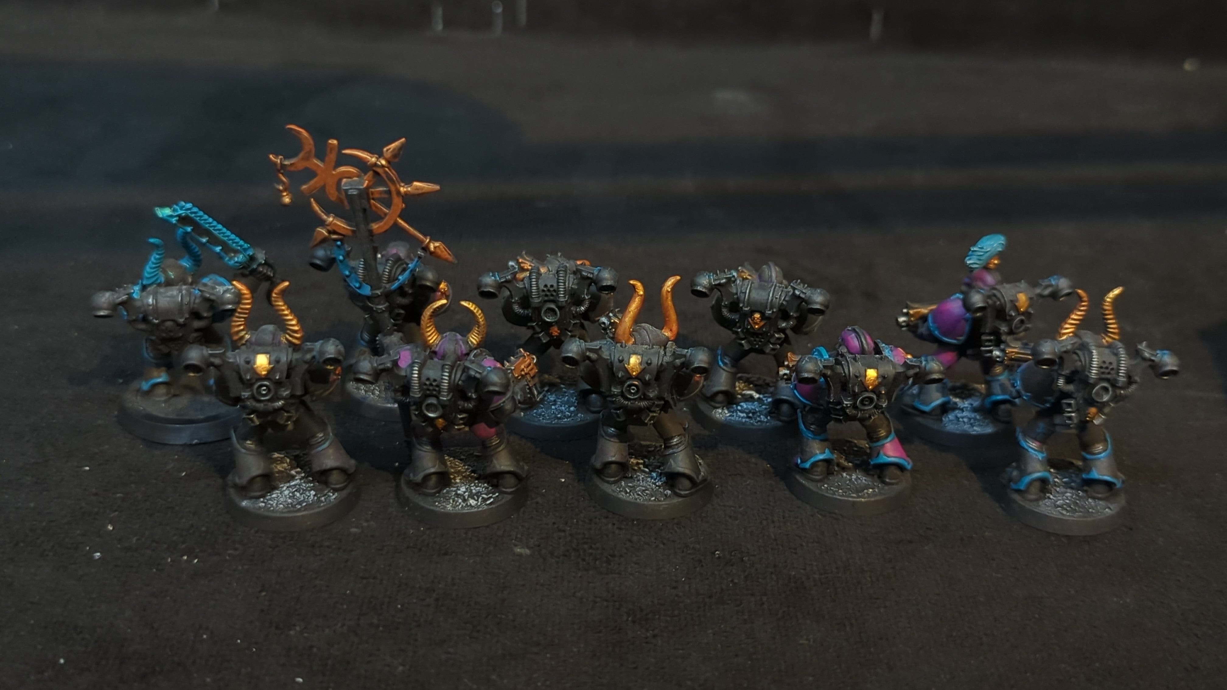 Warhammer 40k Chaos Space Marines Legionaries (OOP) x10 OOP Painted